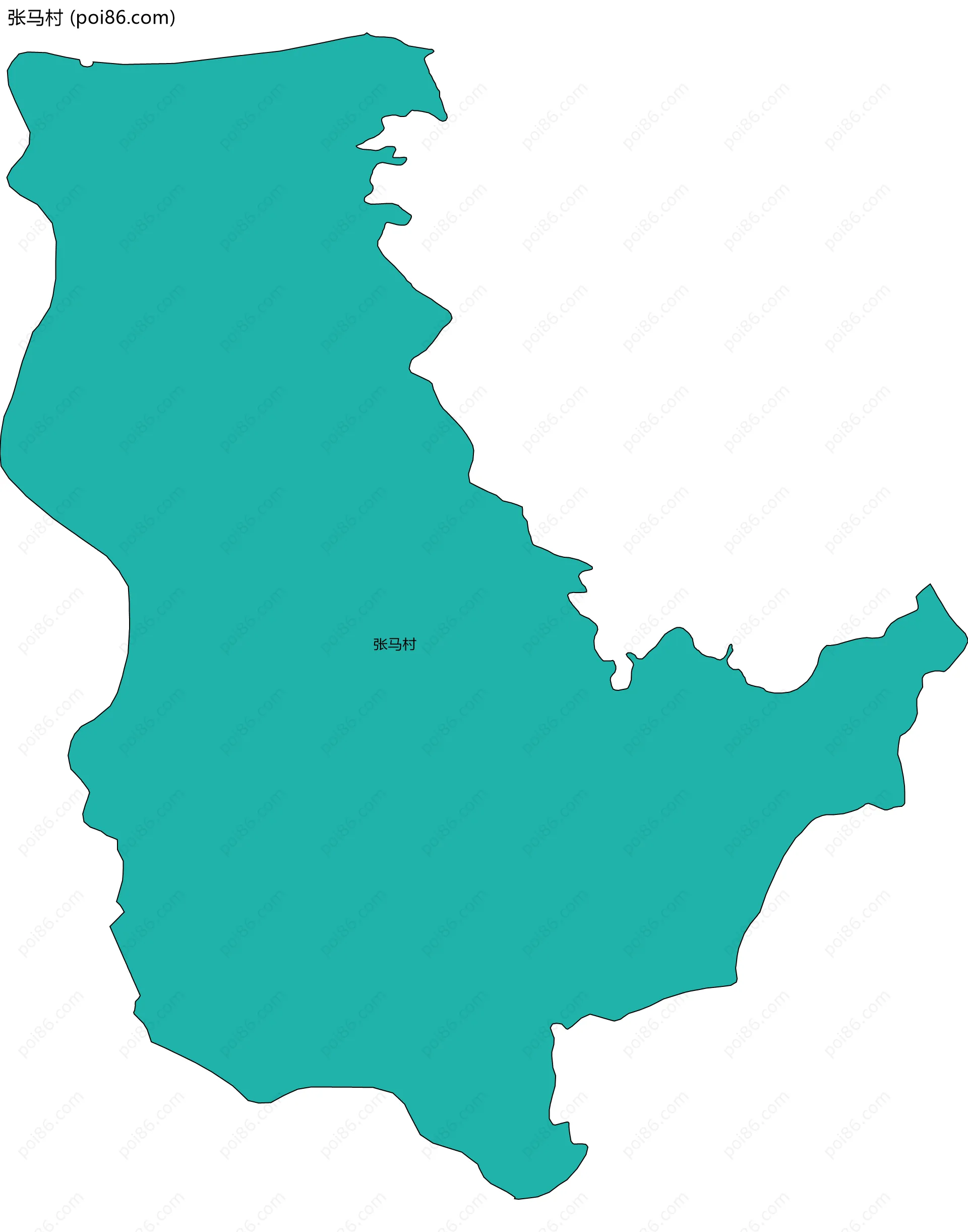 张马村边界地图