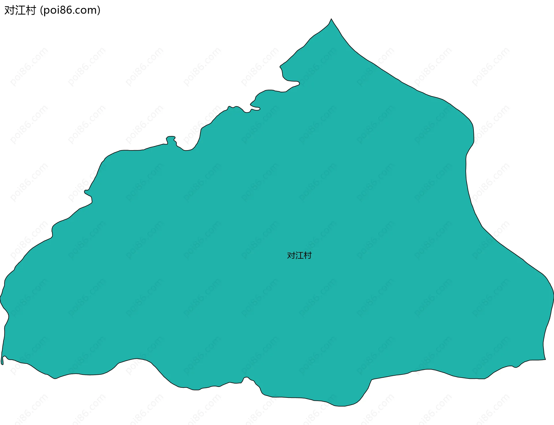 对江村边界地图