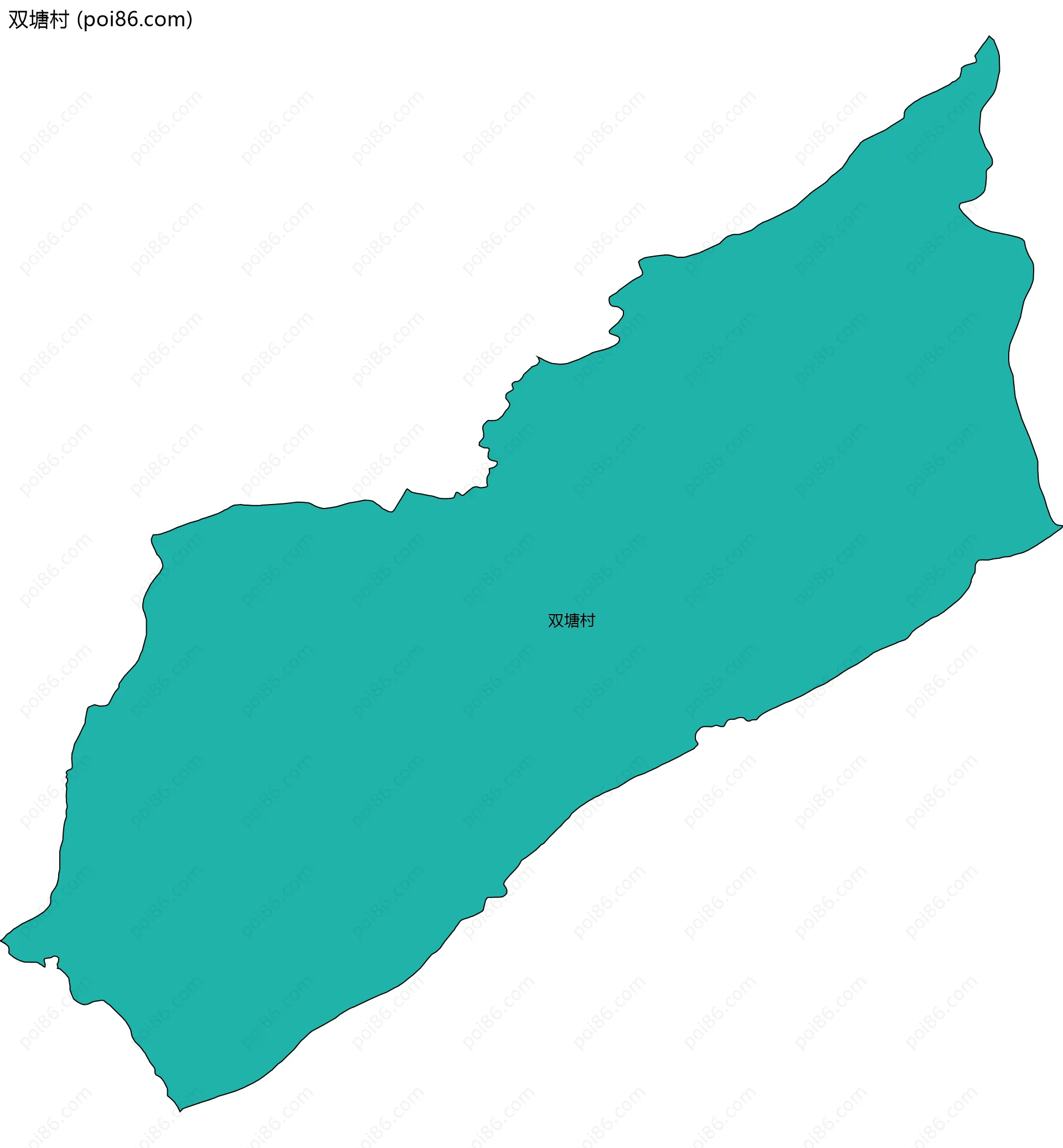 双塘村边界地图