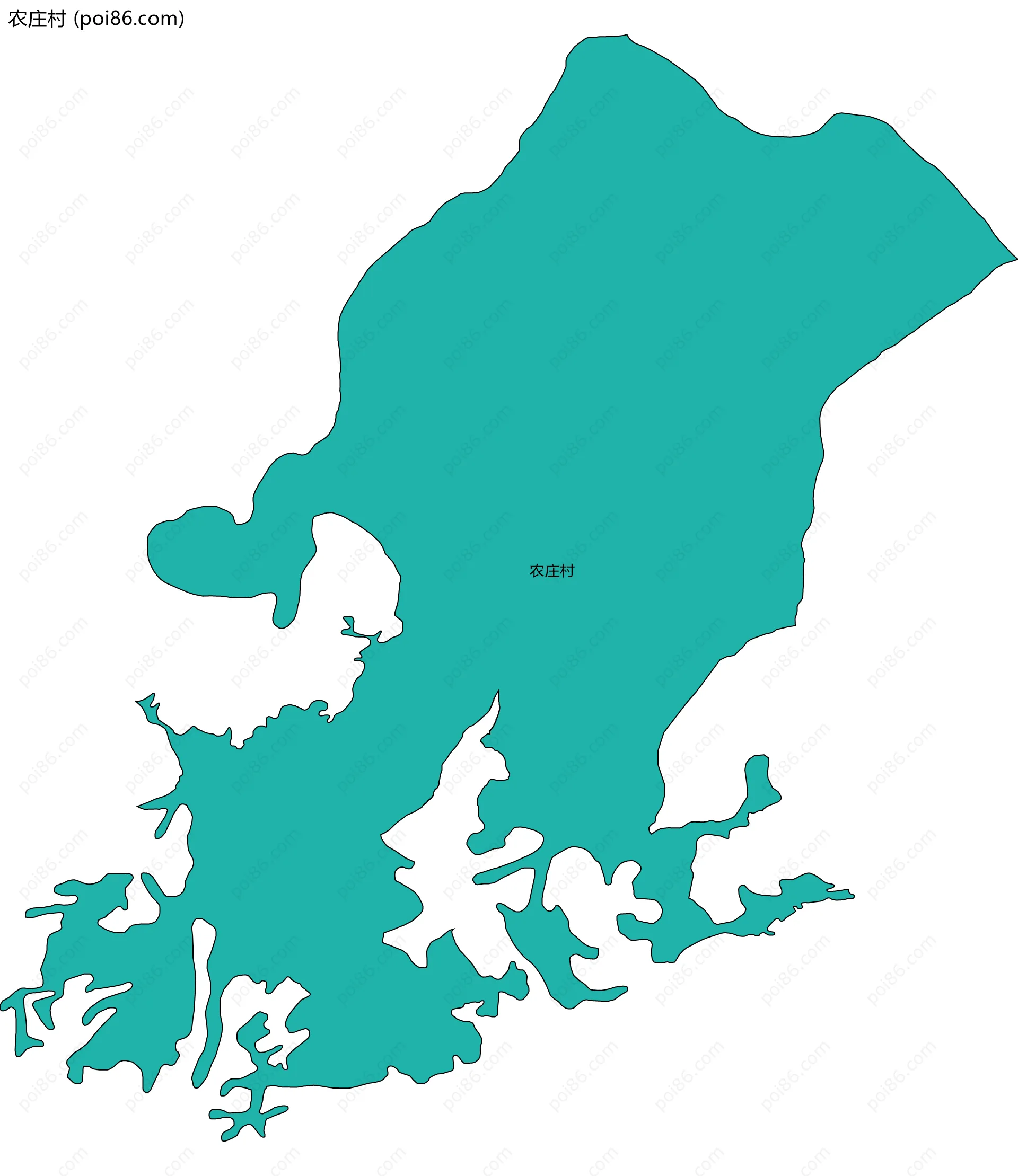 农庄村边界地图