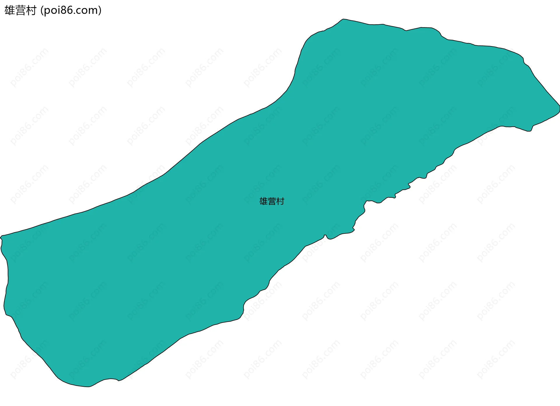 雄营村边界地图