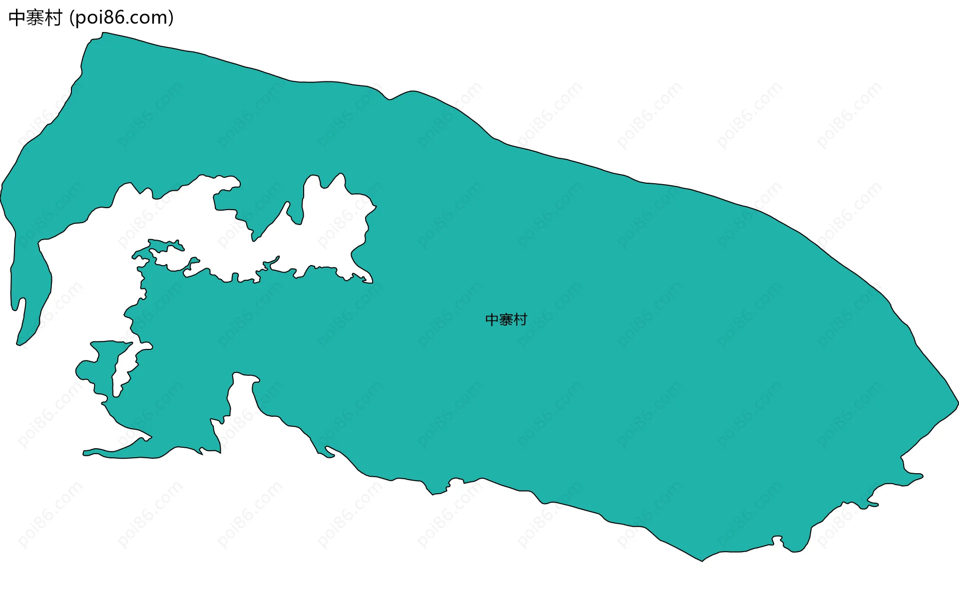 中寨村边界地图