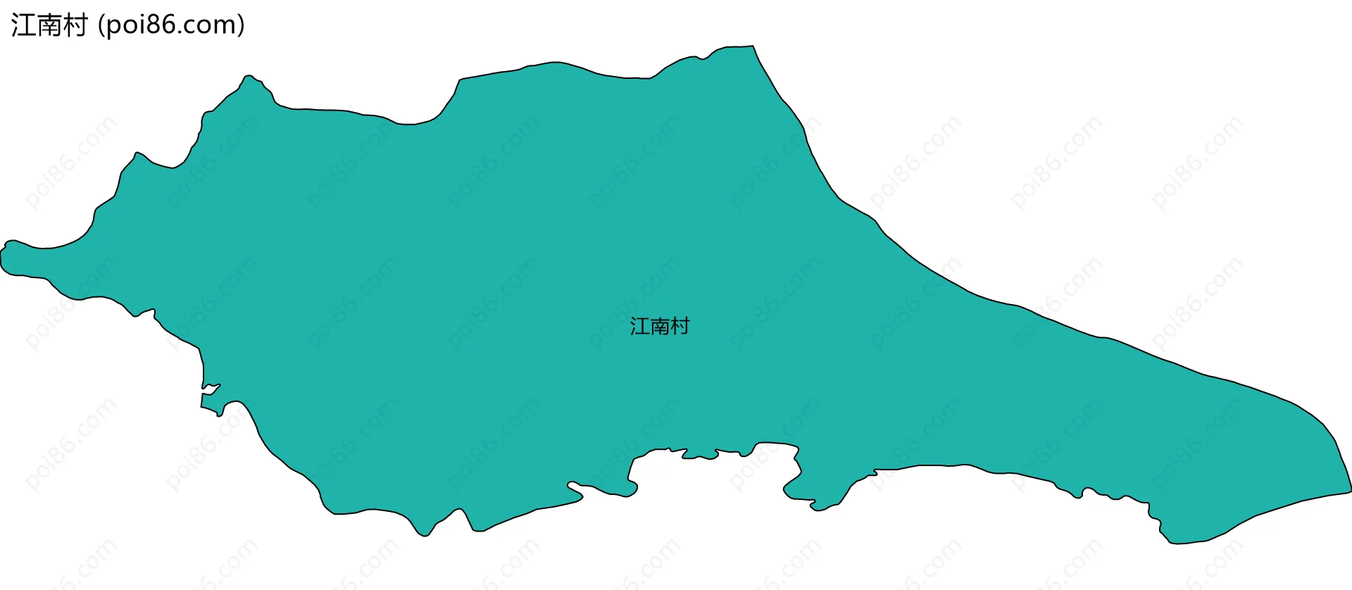 江南村边界地图