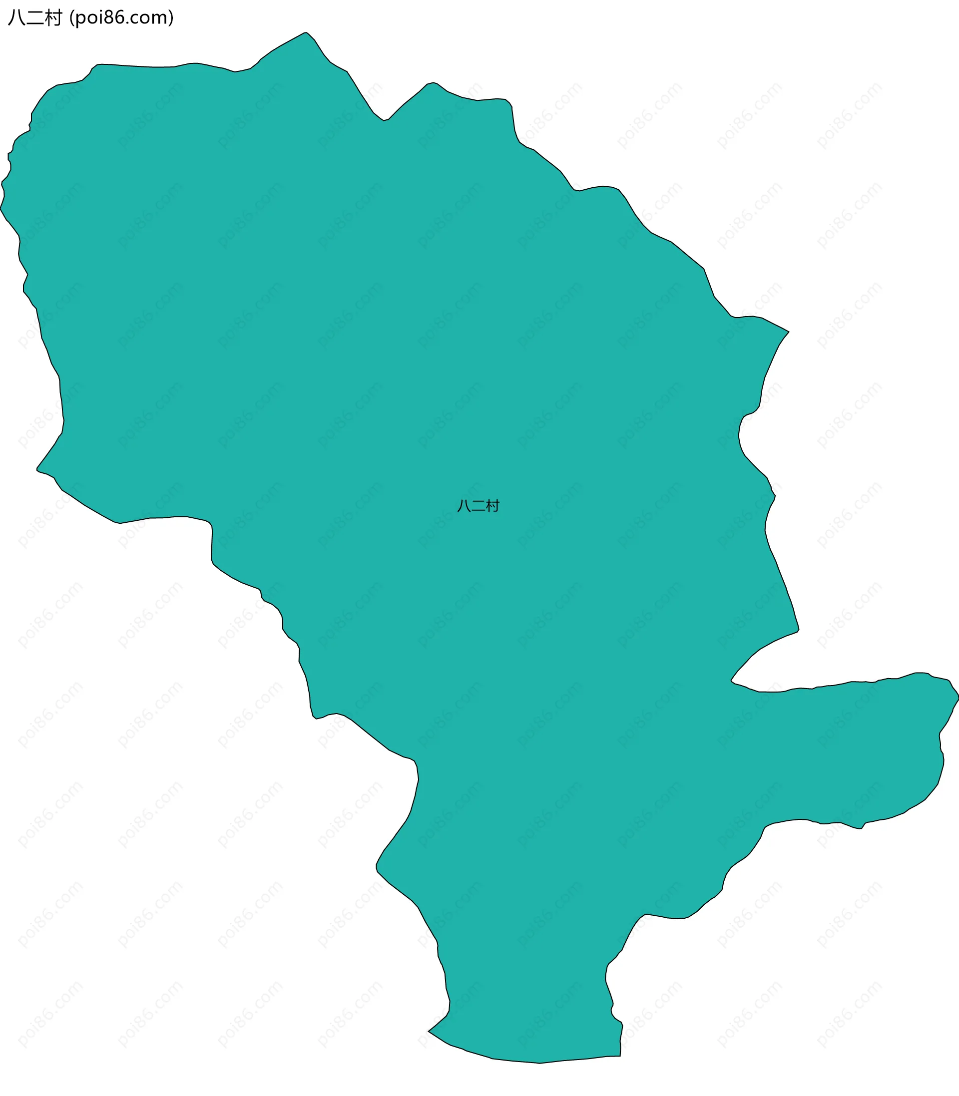 八二村边界地图