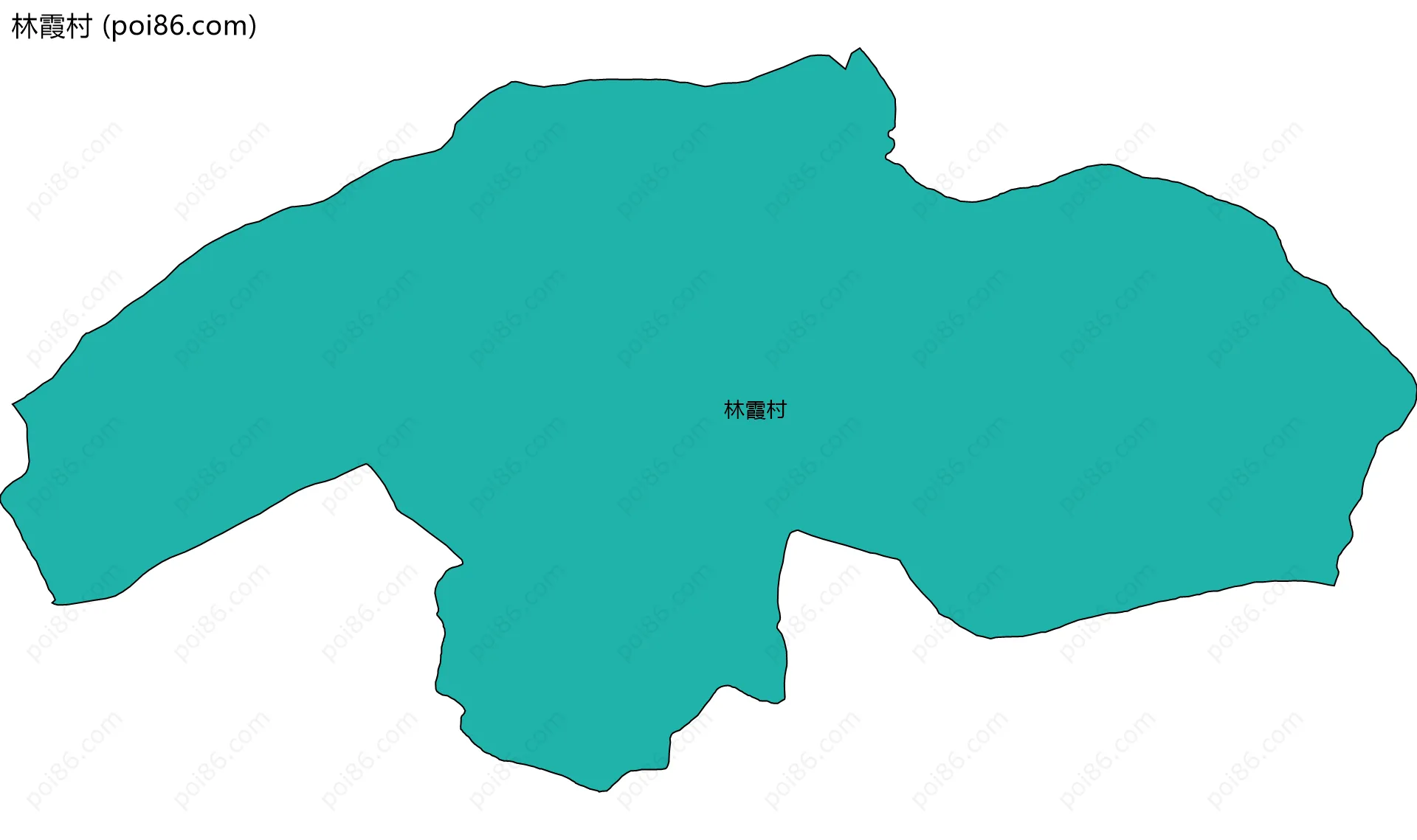 林霞村边界地图