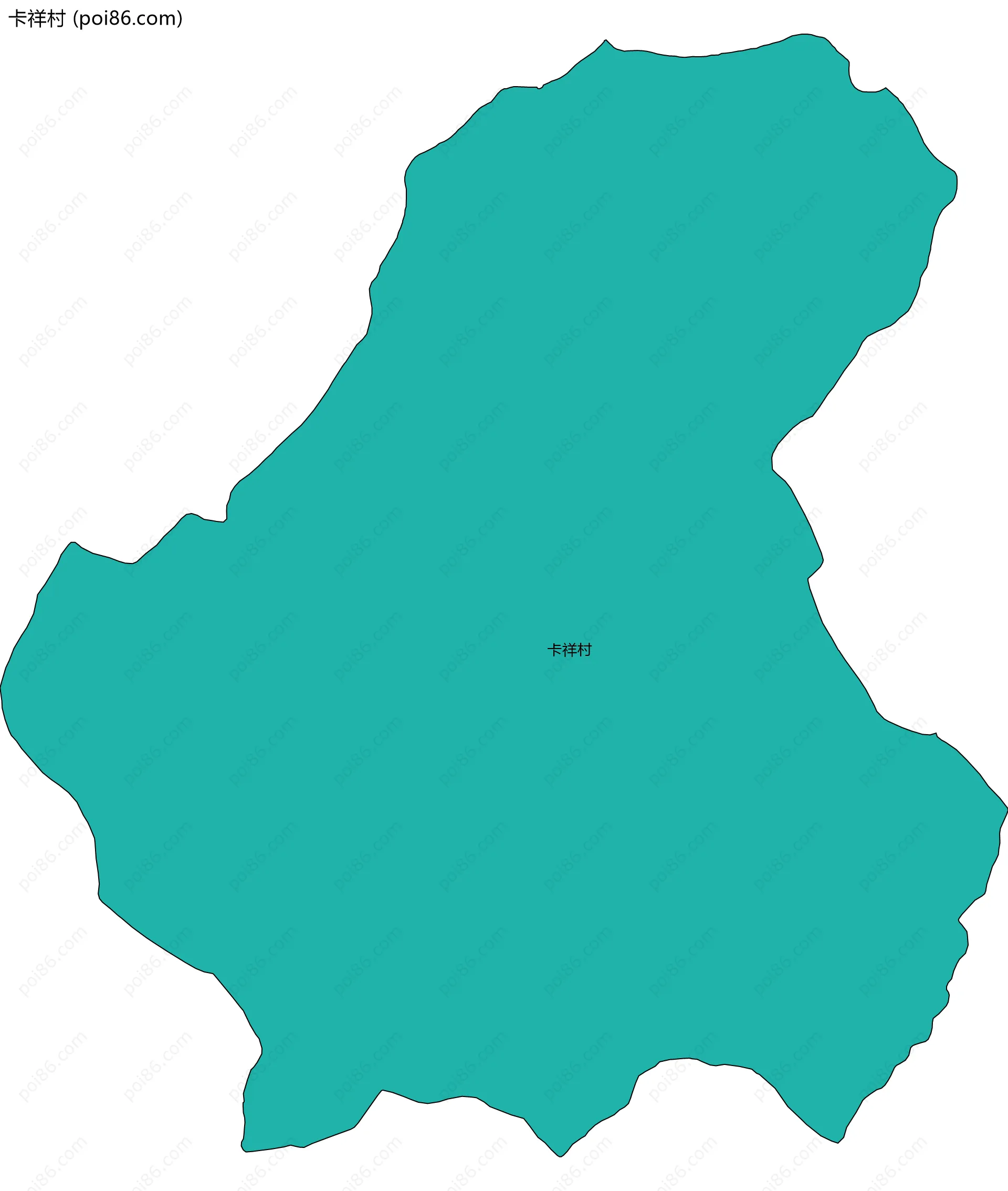 卡祥村边界地图
