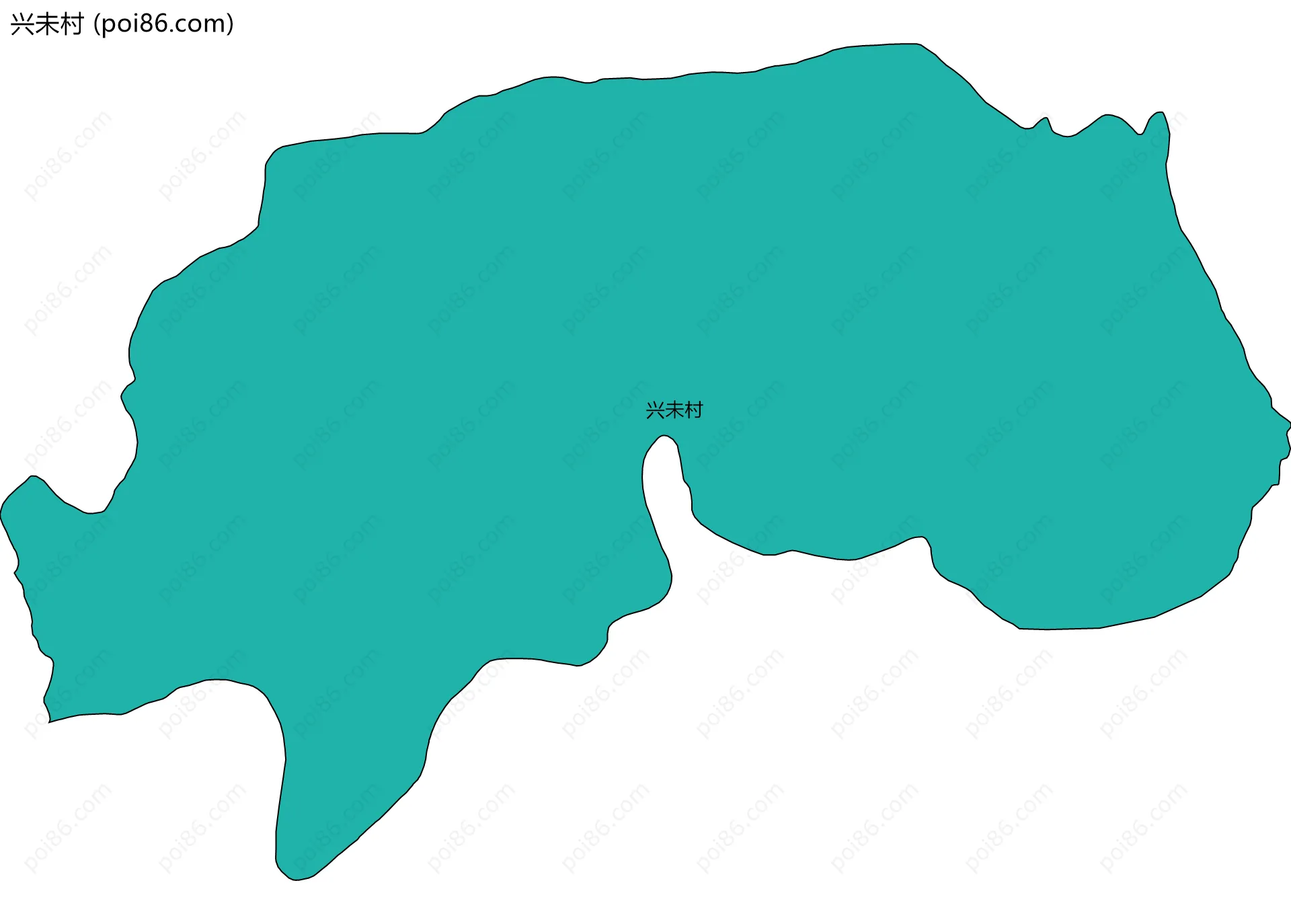 兴未村边界地图