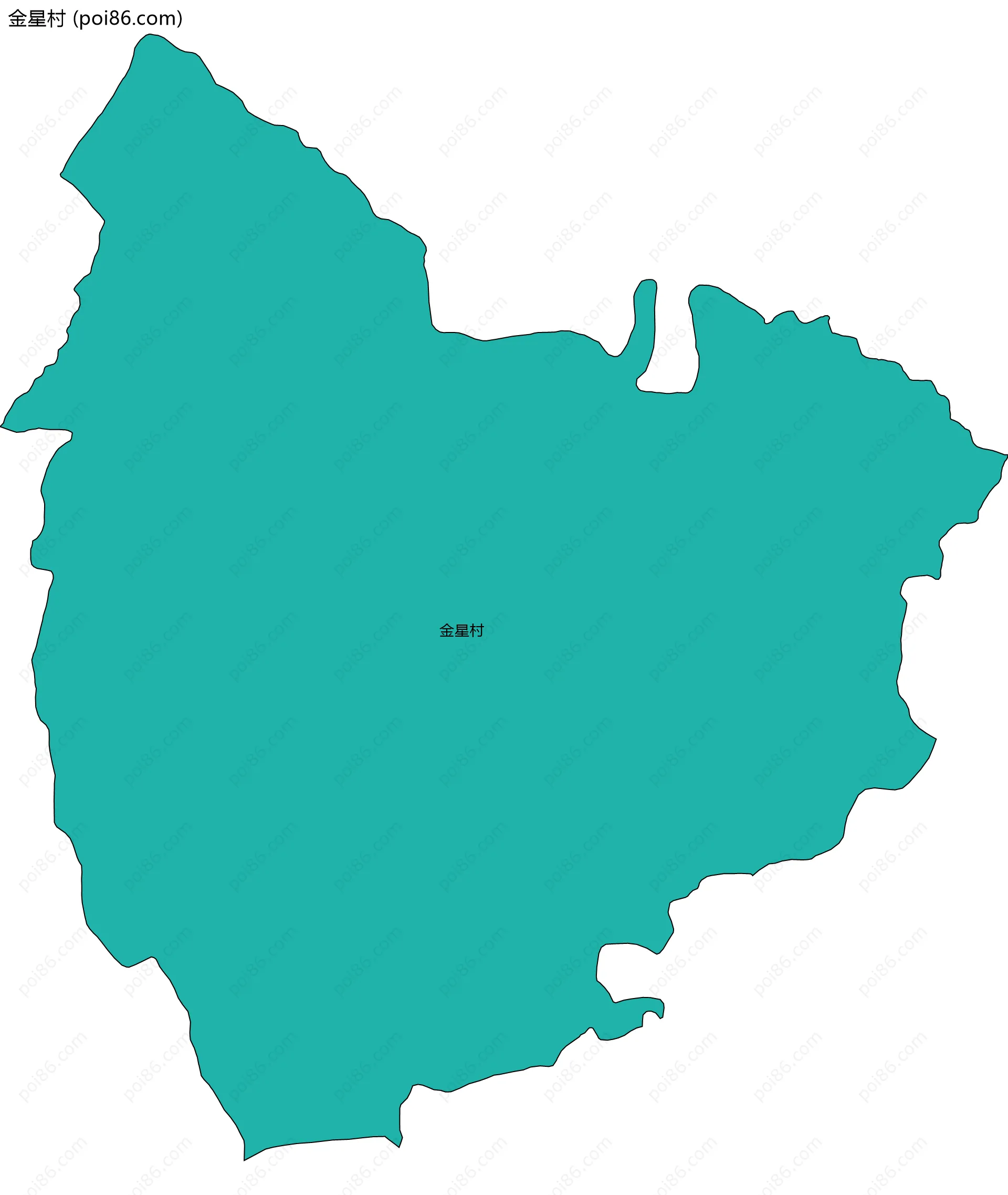 金星村边界地图