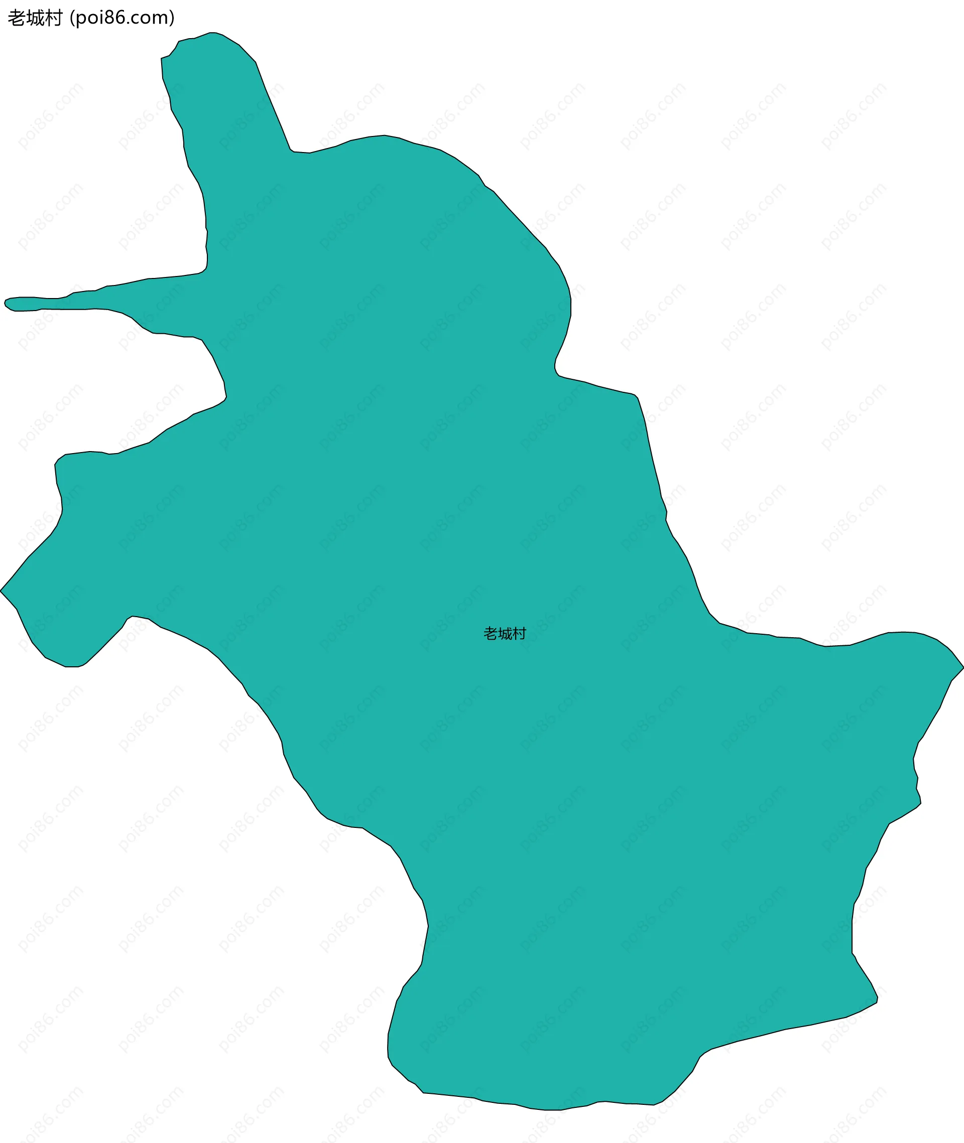 老城村边界地图