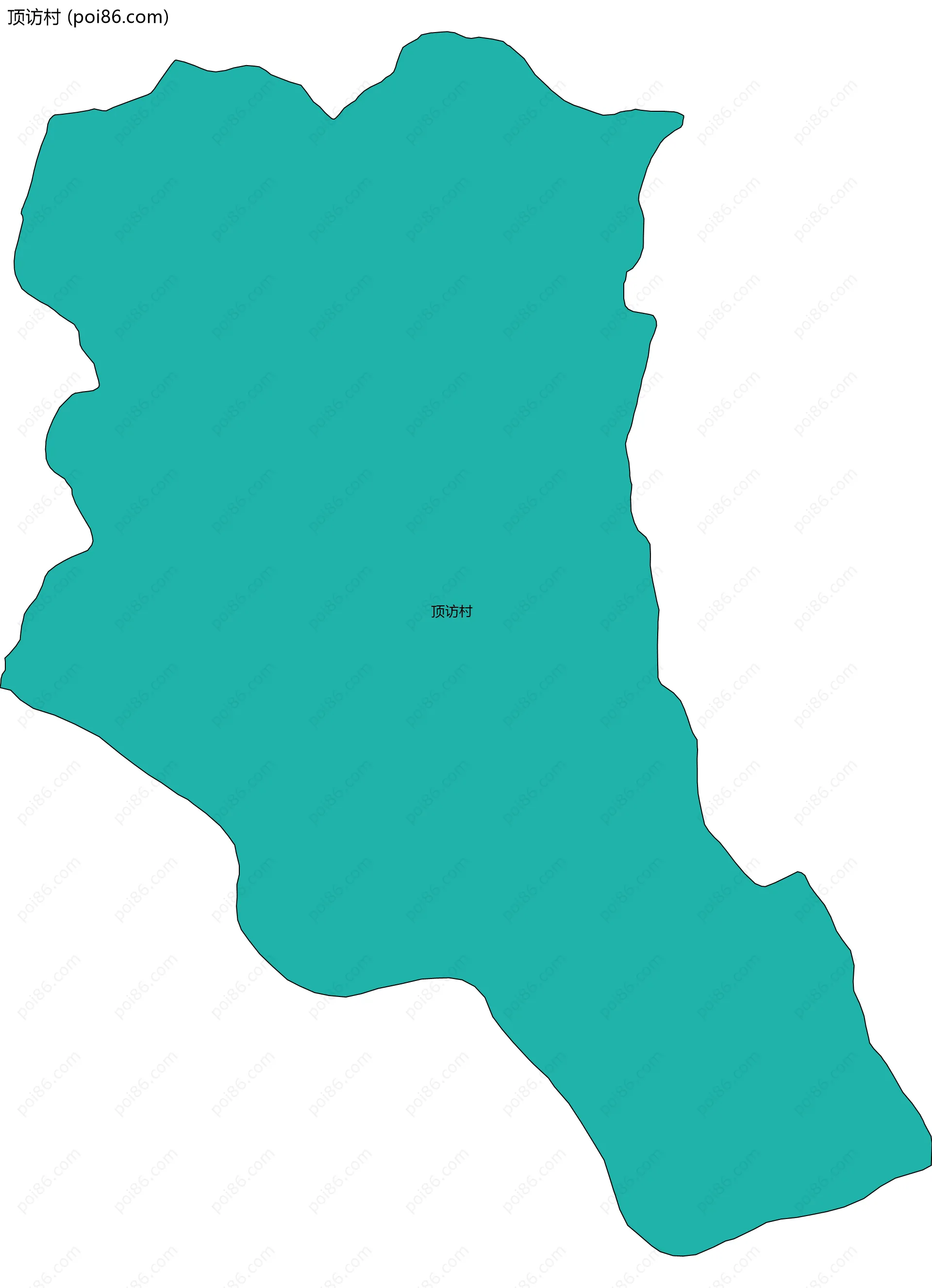 顶访村边界地图