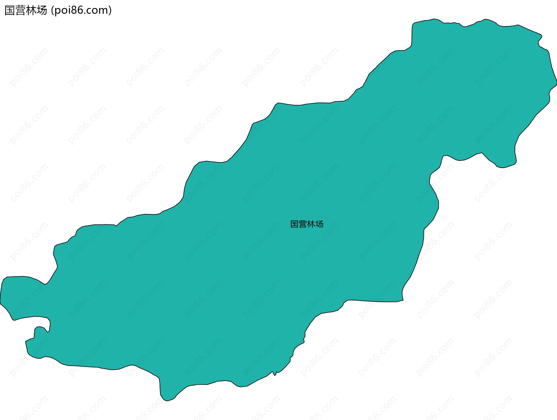 国营林场边界地图