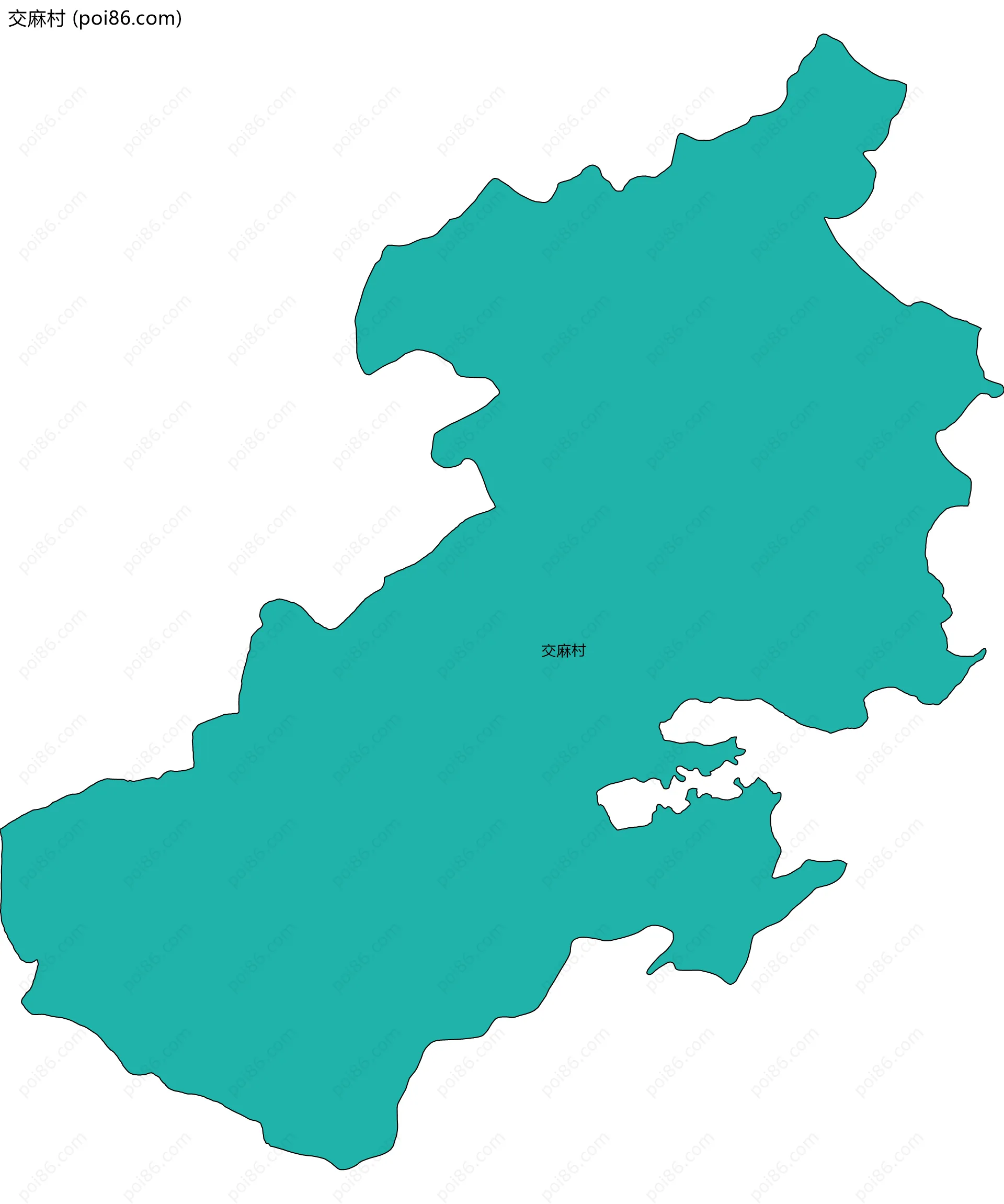 交麻村边界地图