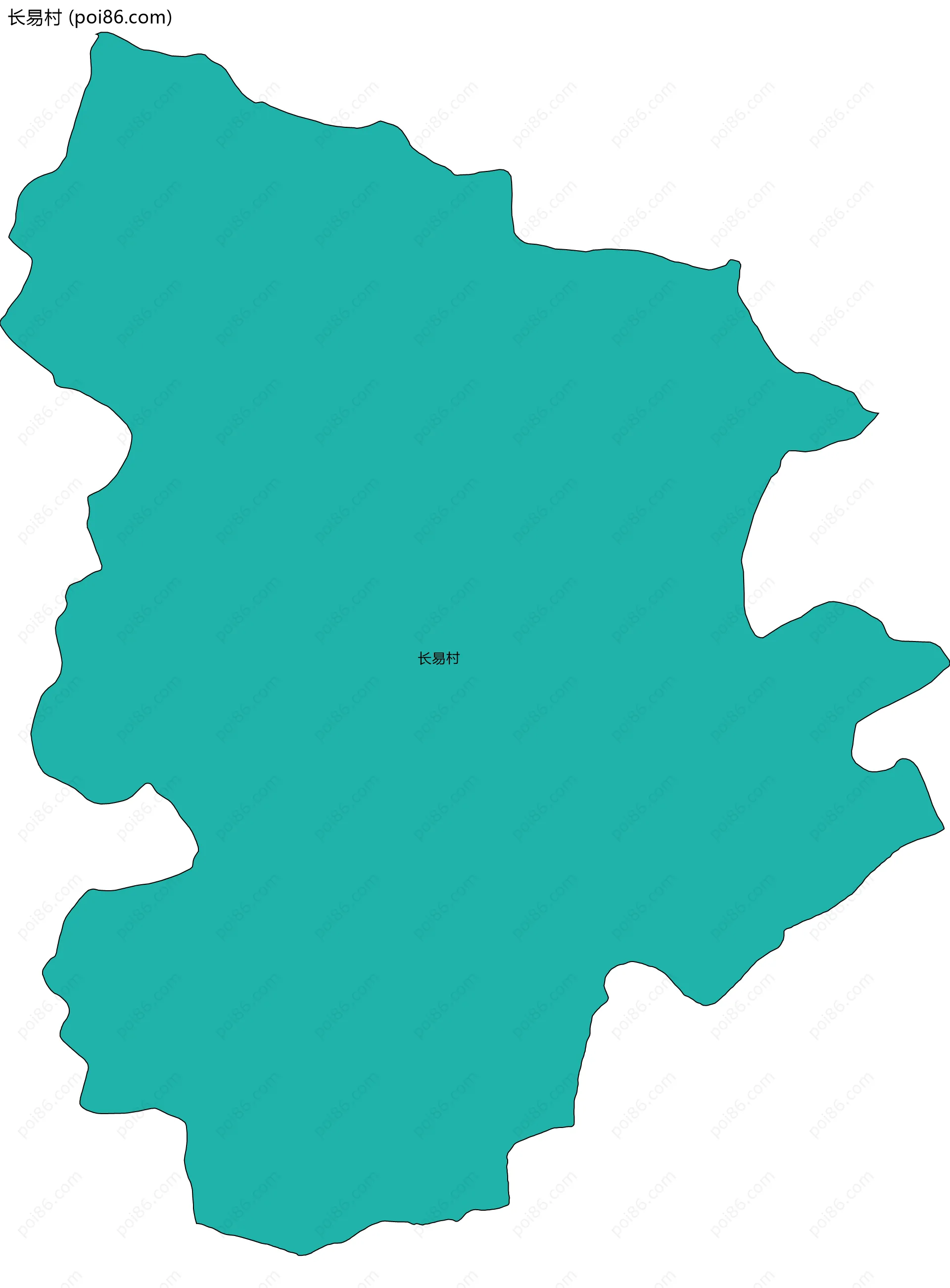 长易村边界地图
