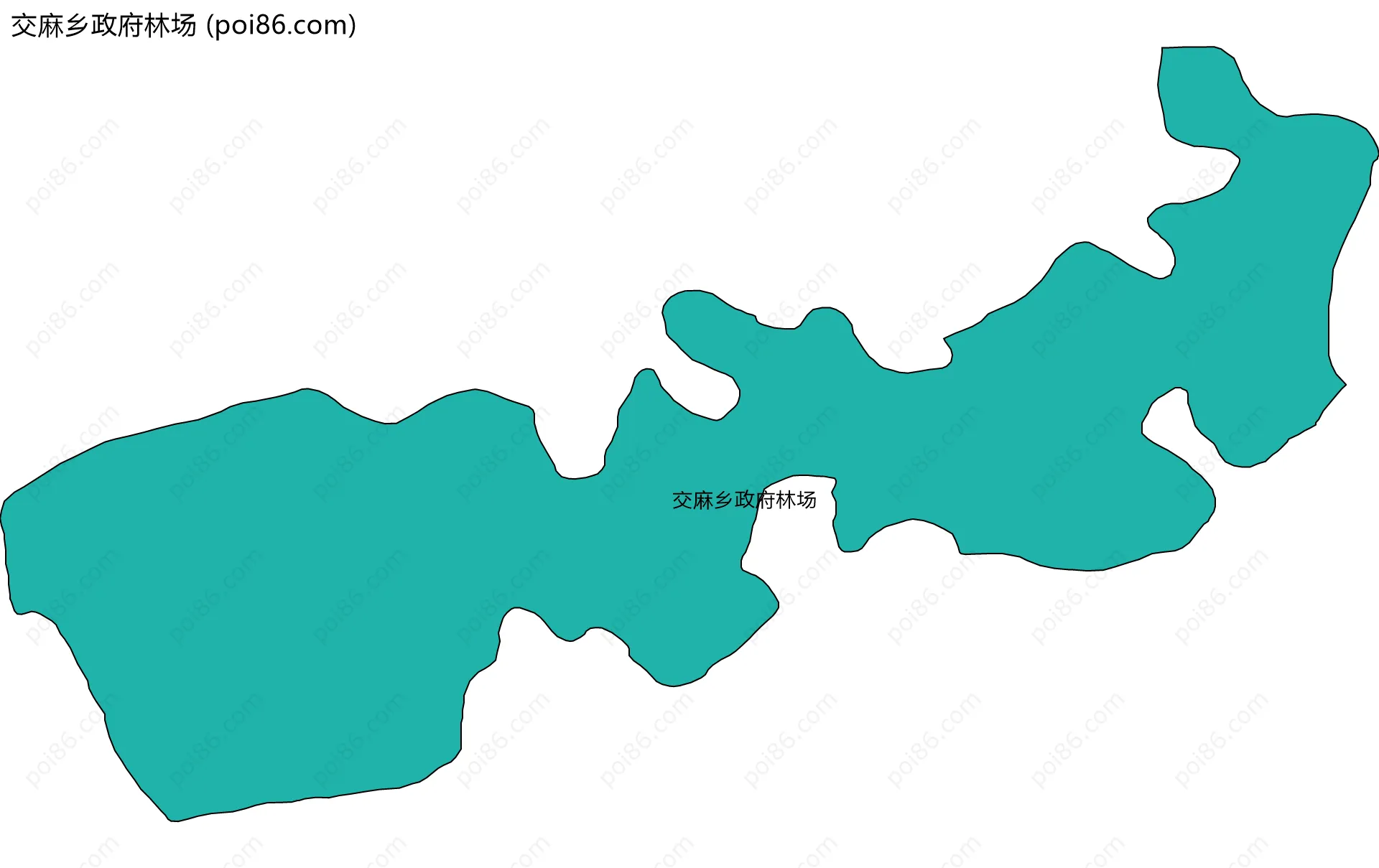 交麻乡政府林场边界地图