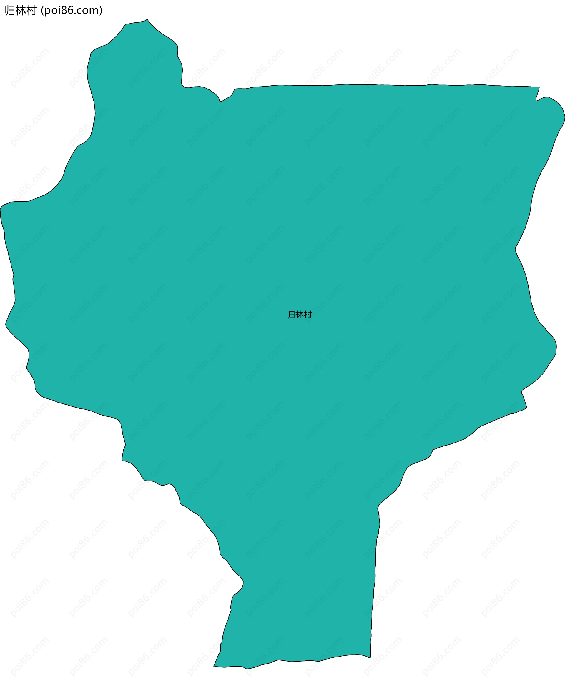 归林村边界地图