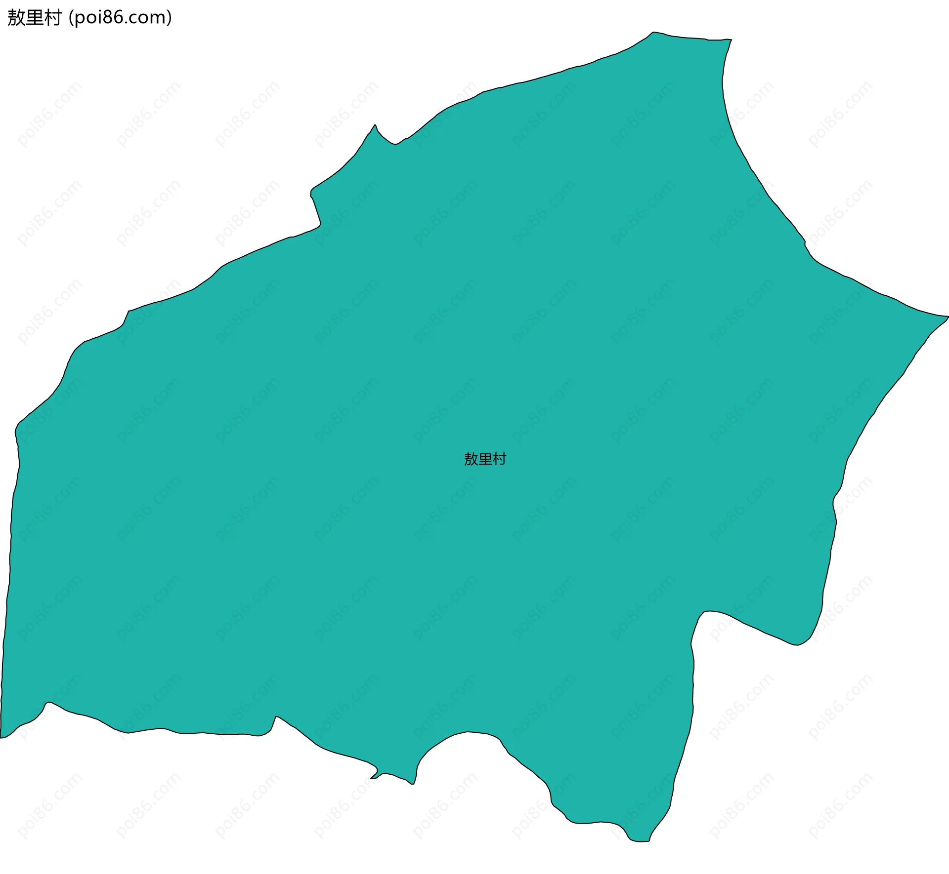 敖里村边界地图