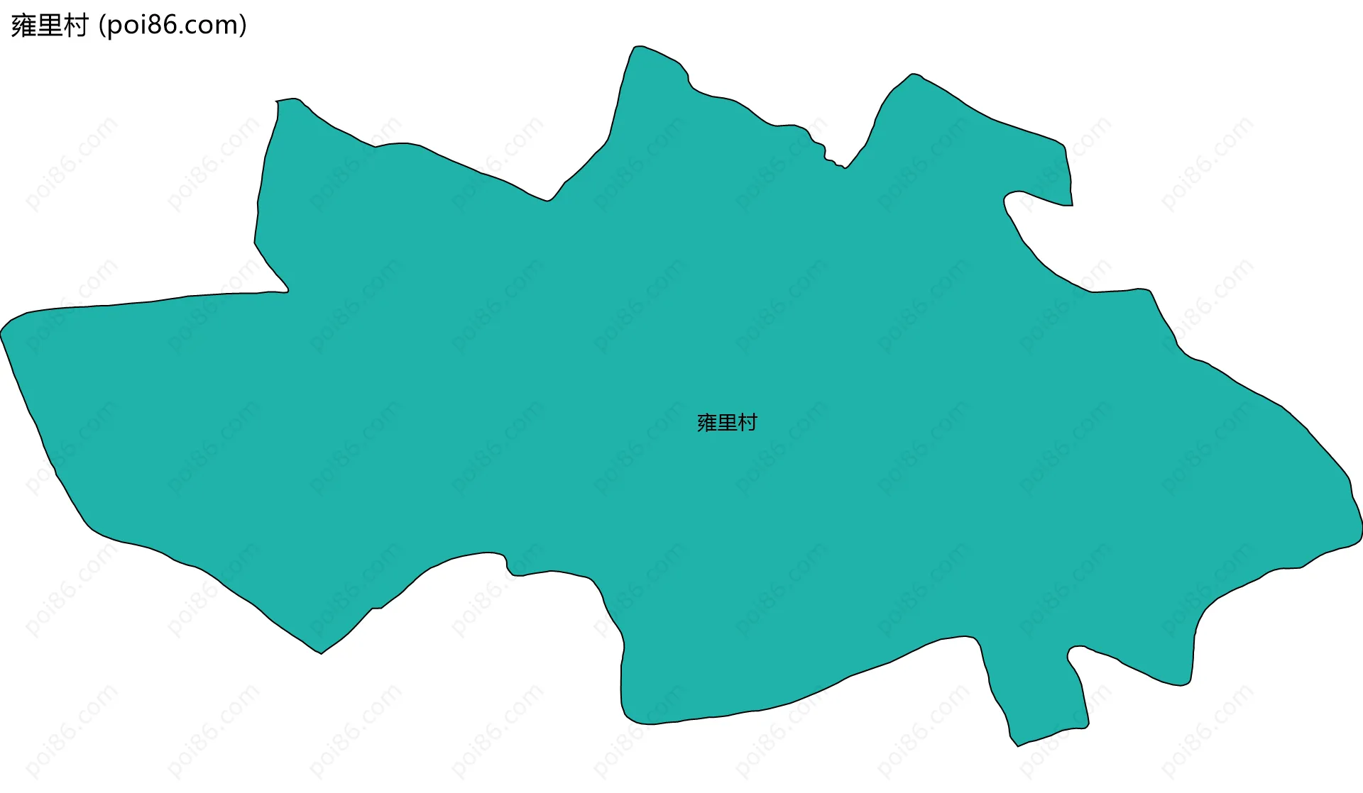 雍里村边界地图