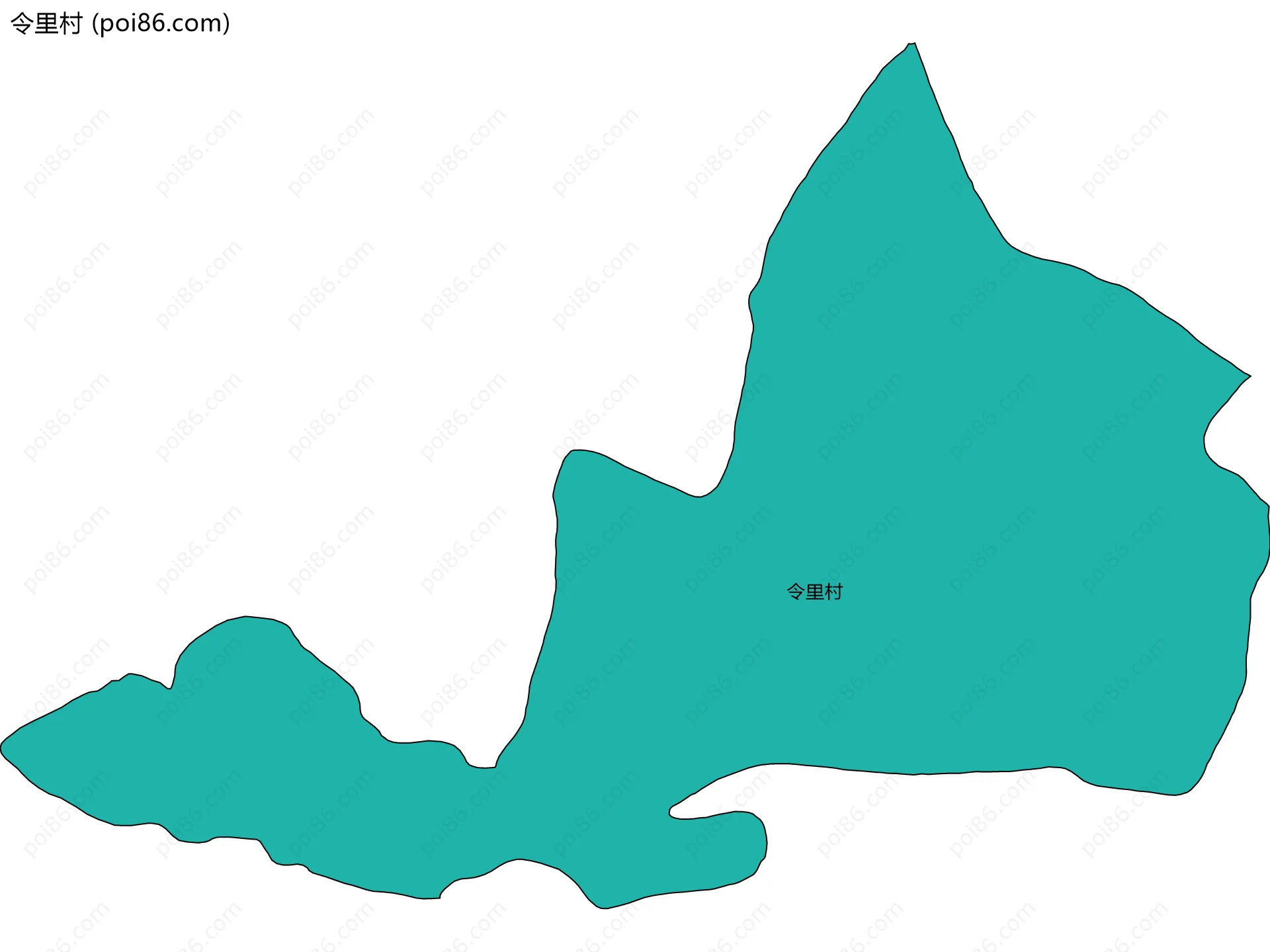 令里村边界地图