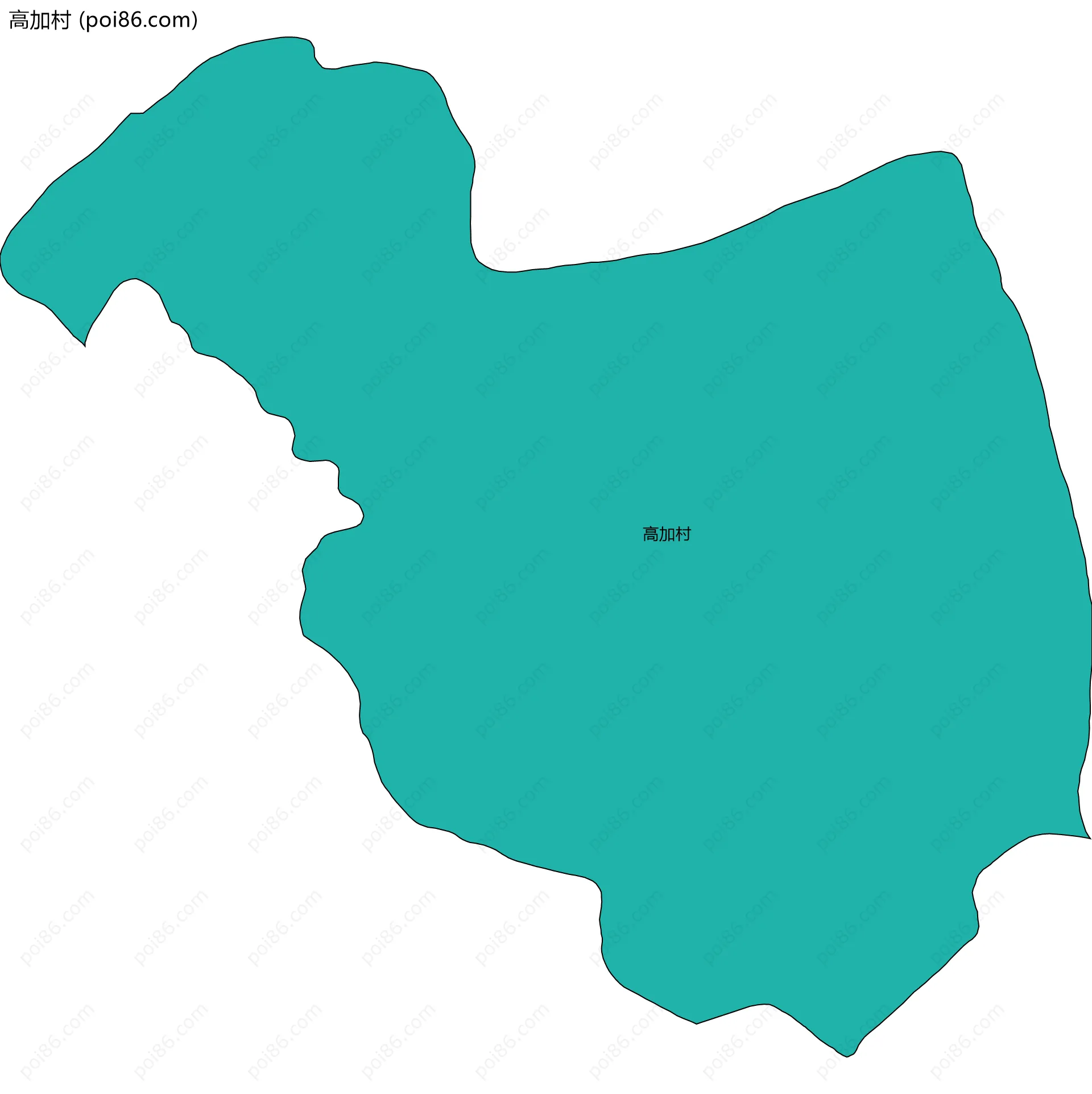 高加村边界地图