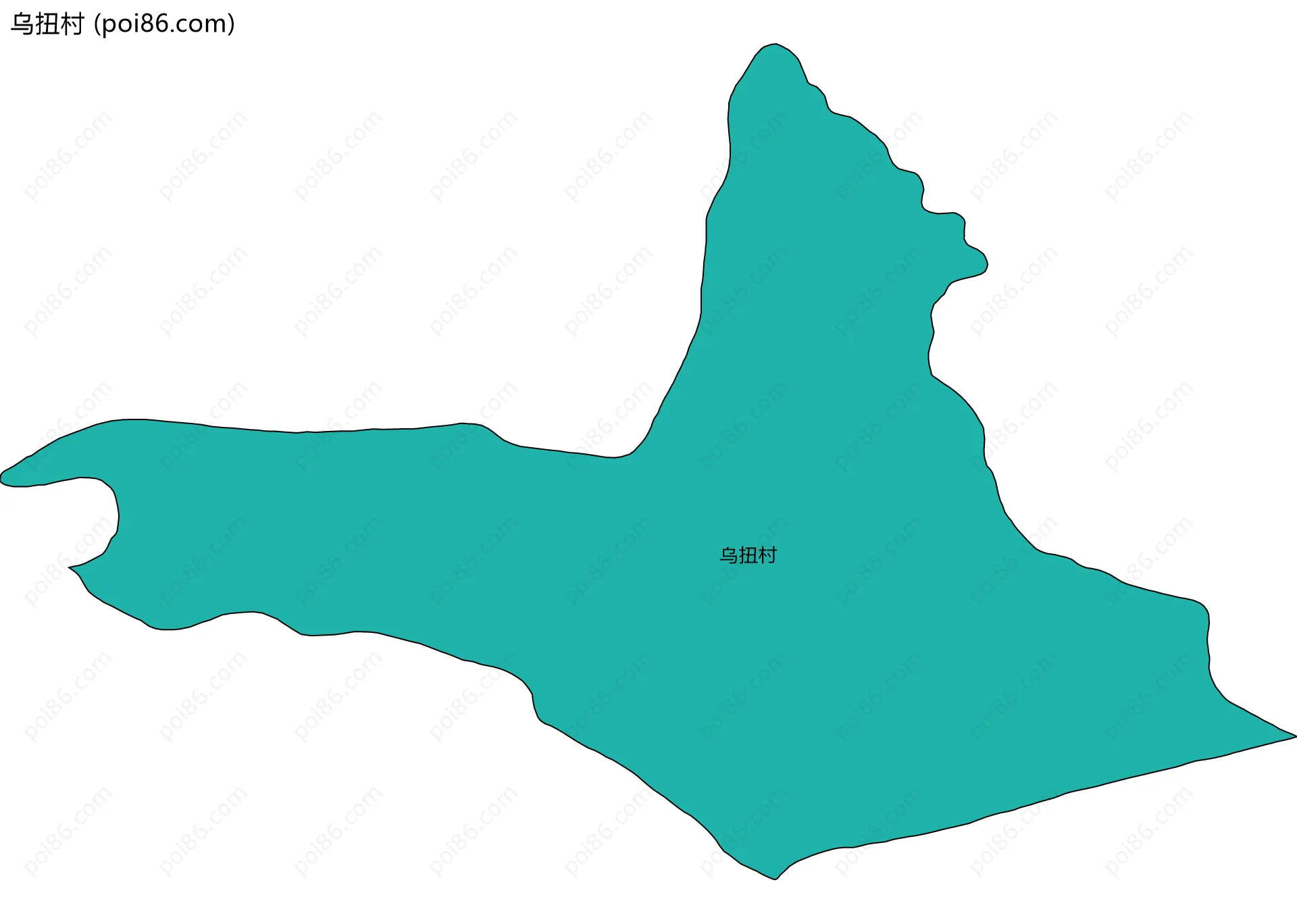 乌扭村边界地图