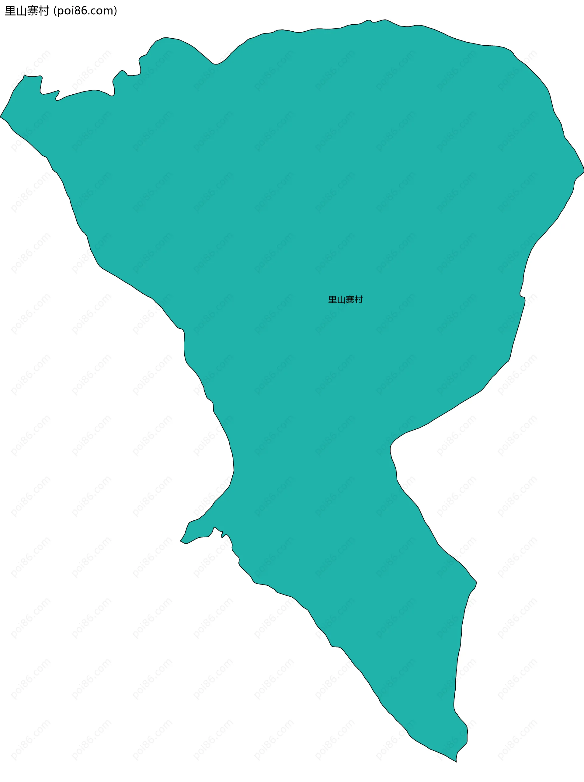 里山寨村边界地图