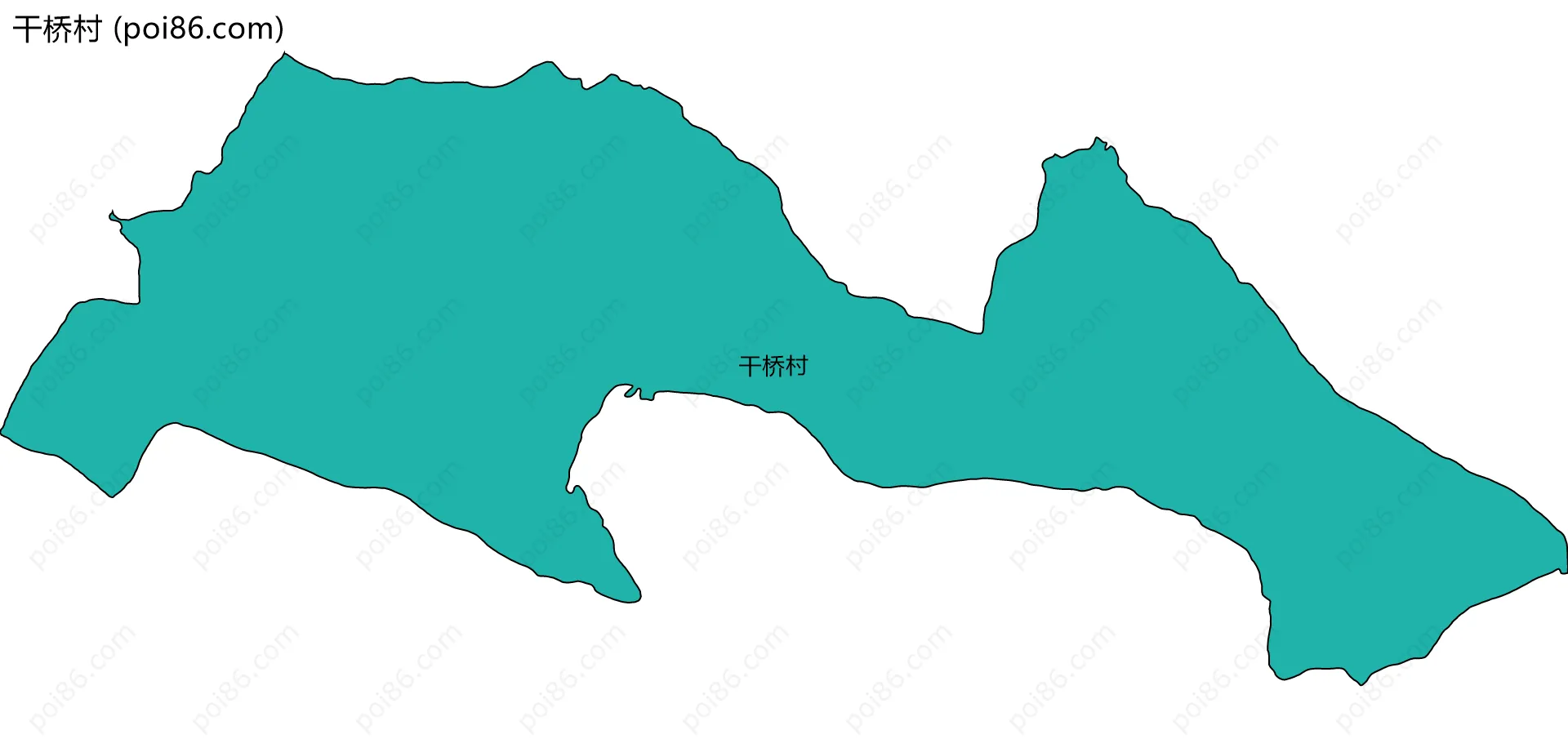 干桥村边界地图