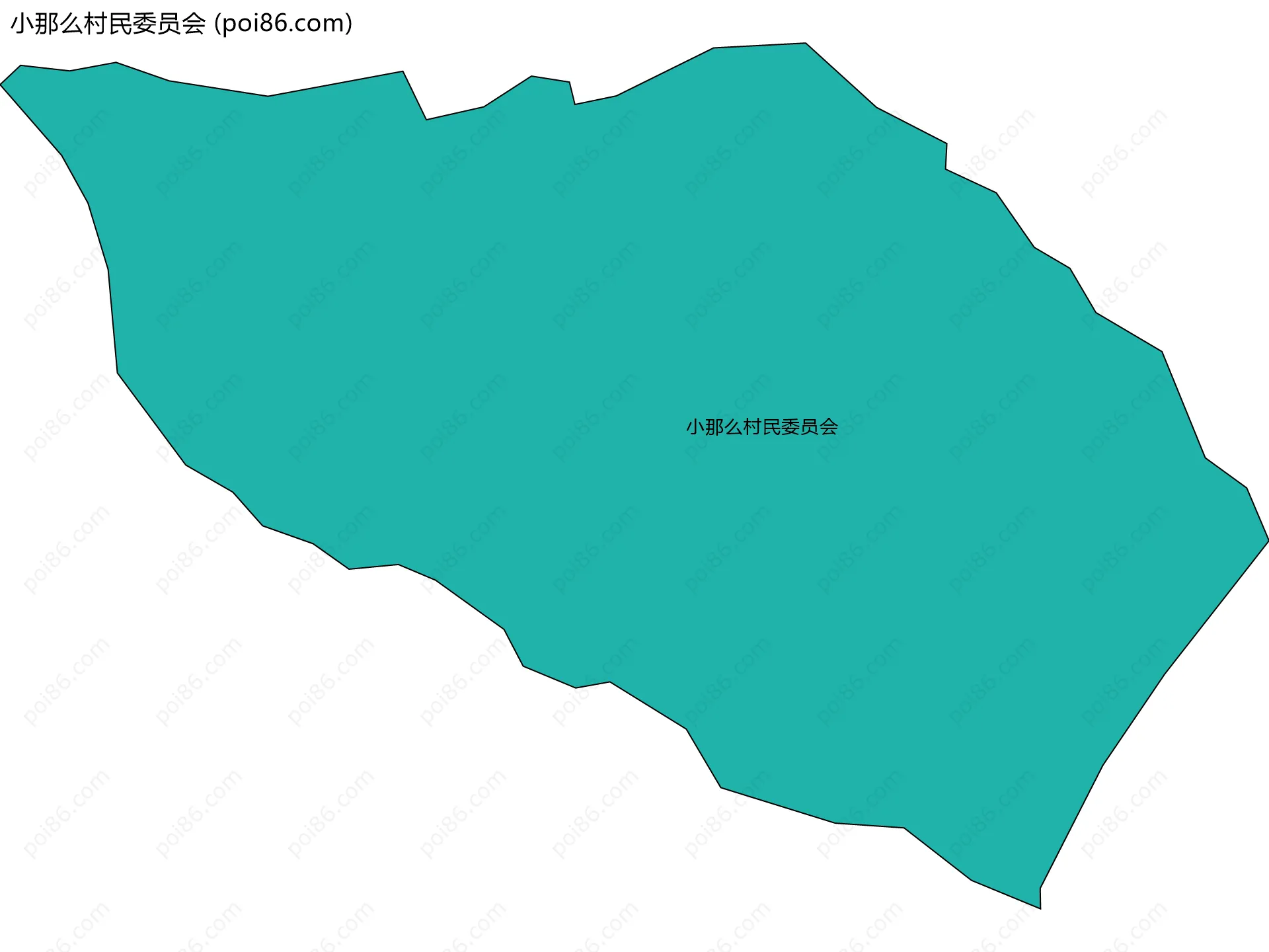 小那么村民委员会边界地图