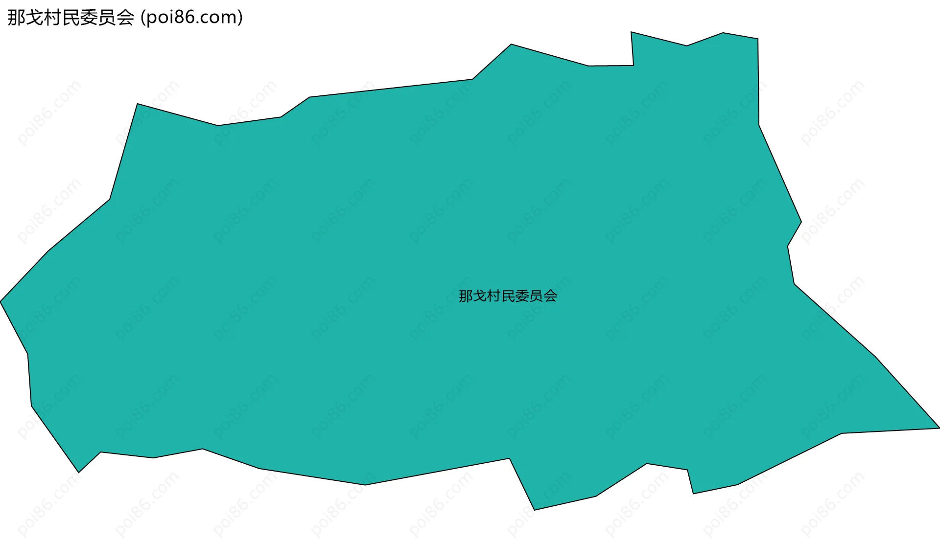 那戈村民委员会边界地图