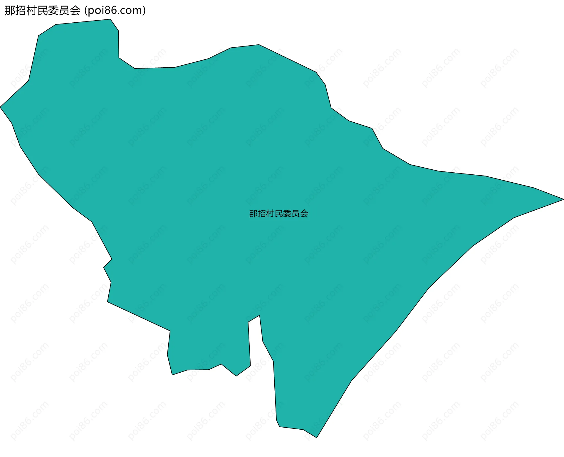 那招村民委员会边界地图