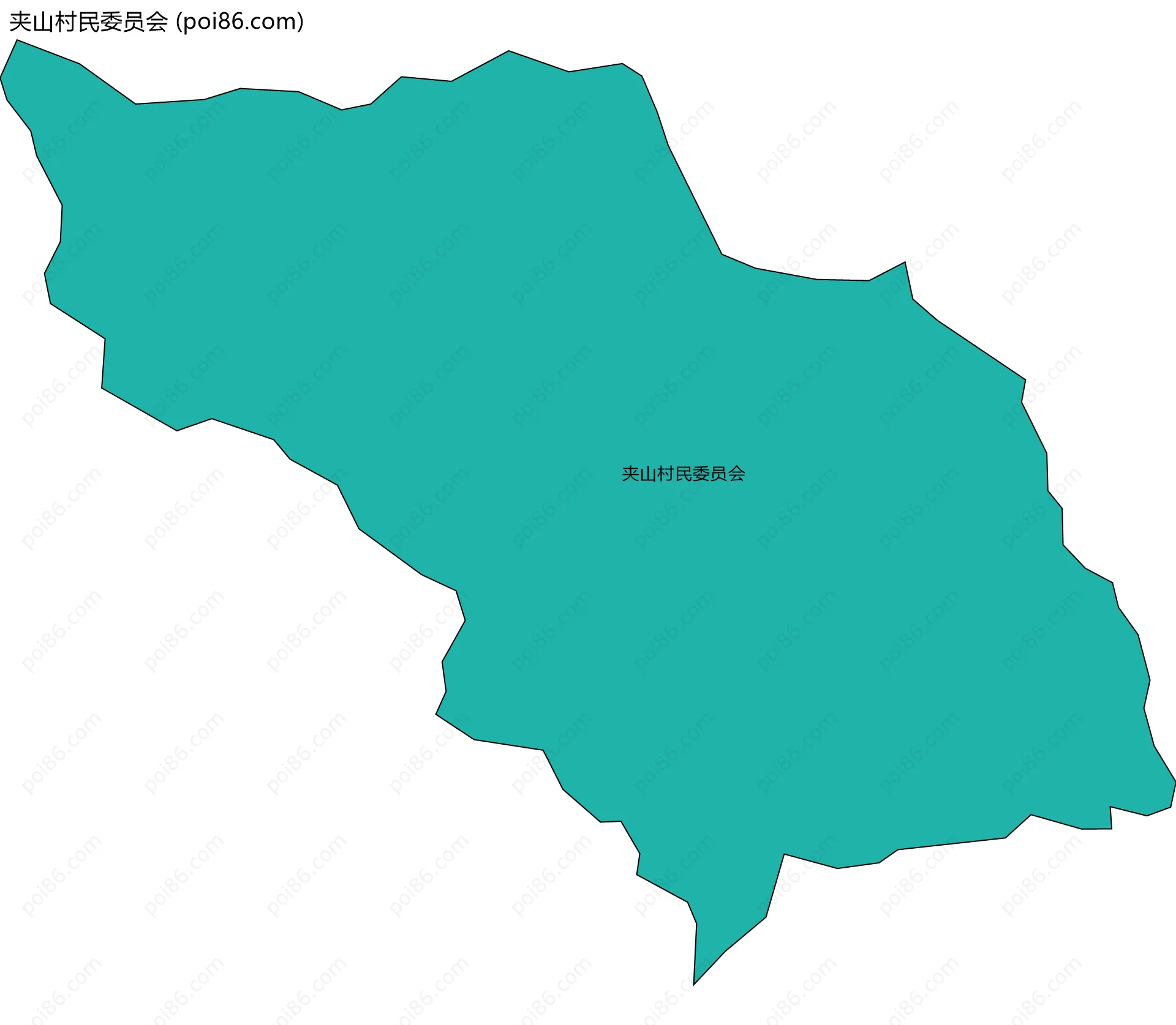 夹山村民委员会边界地图