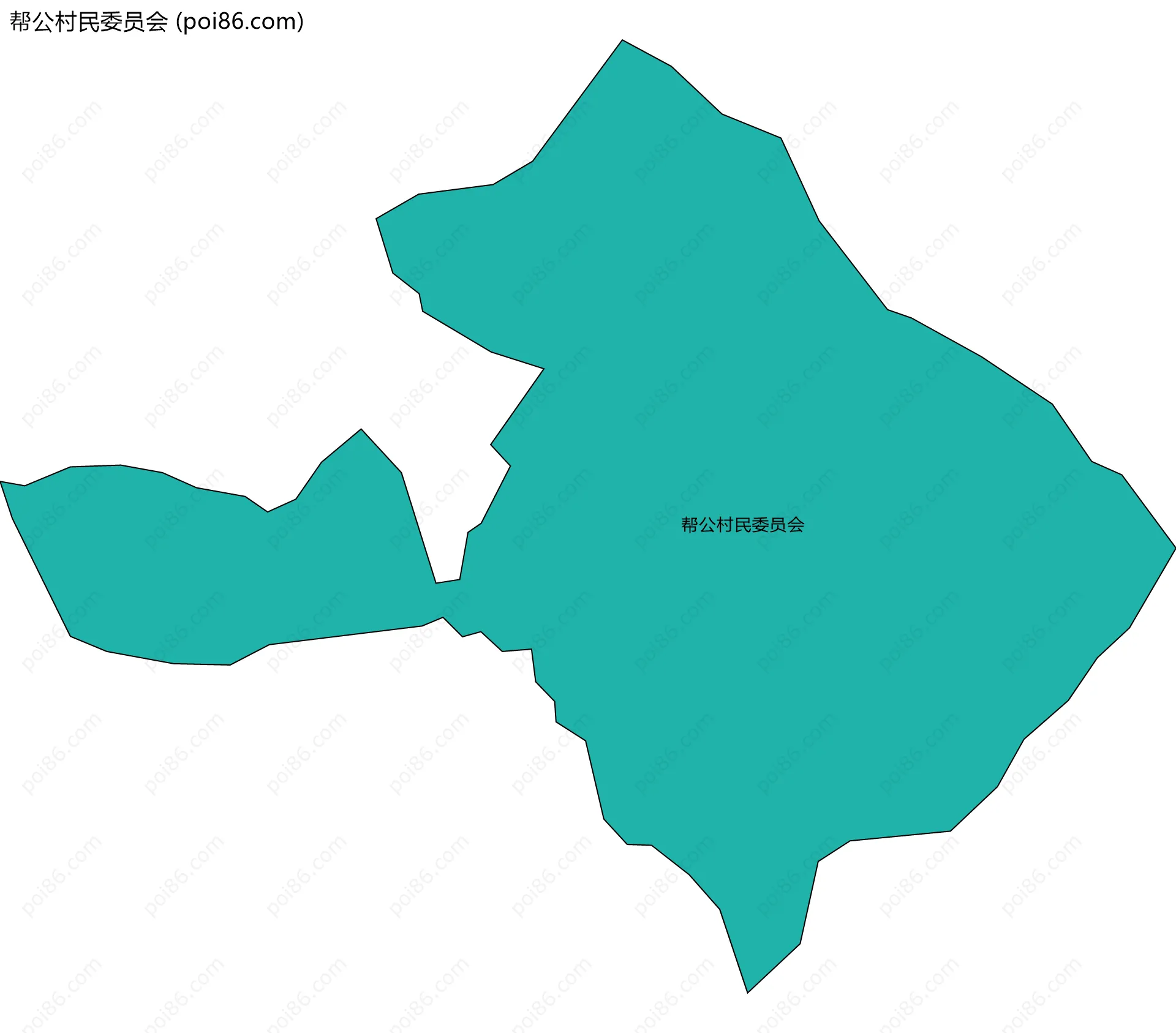帮公村民委员会边界地图