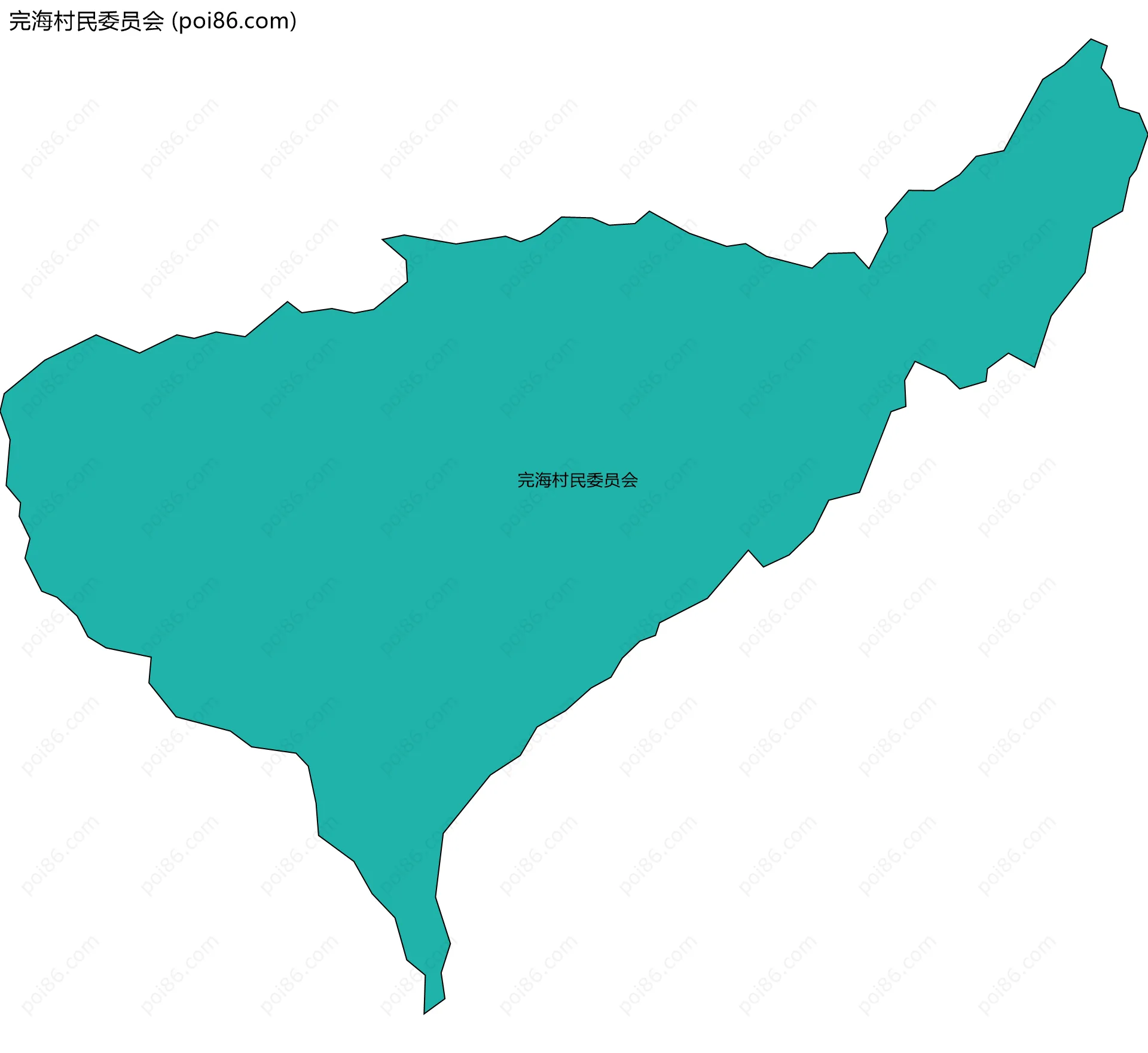 完海村民委员会边界地图
