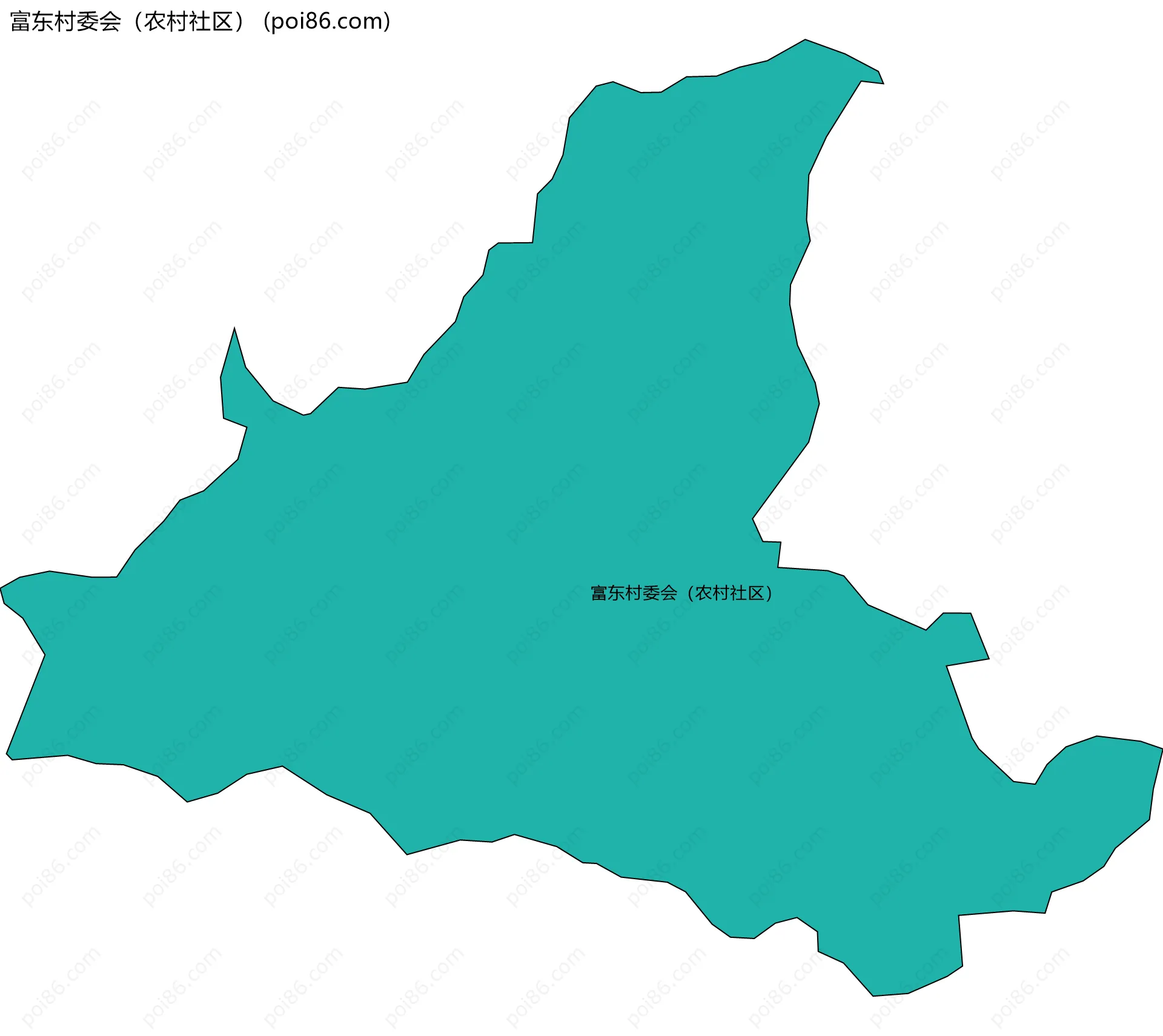 富东村委会（农村社区）边界地图