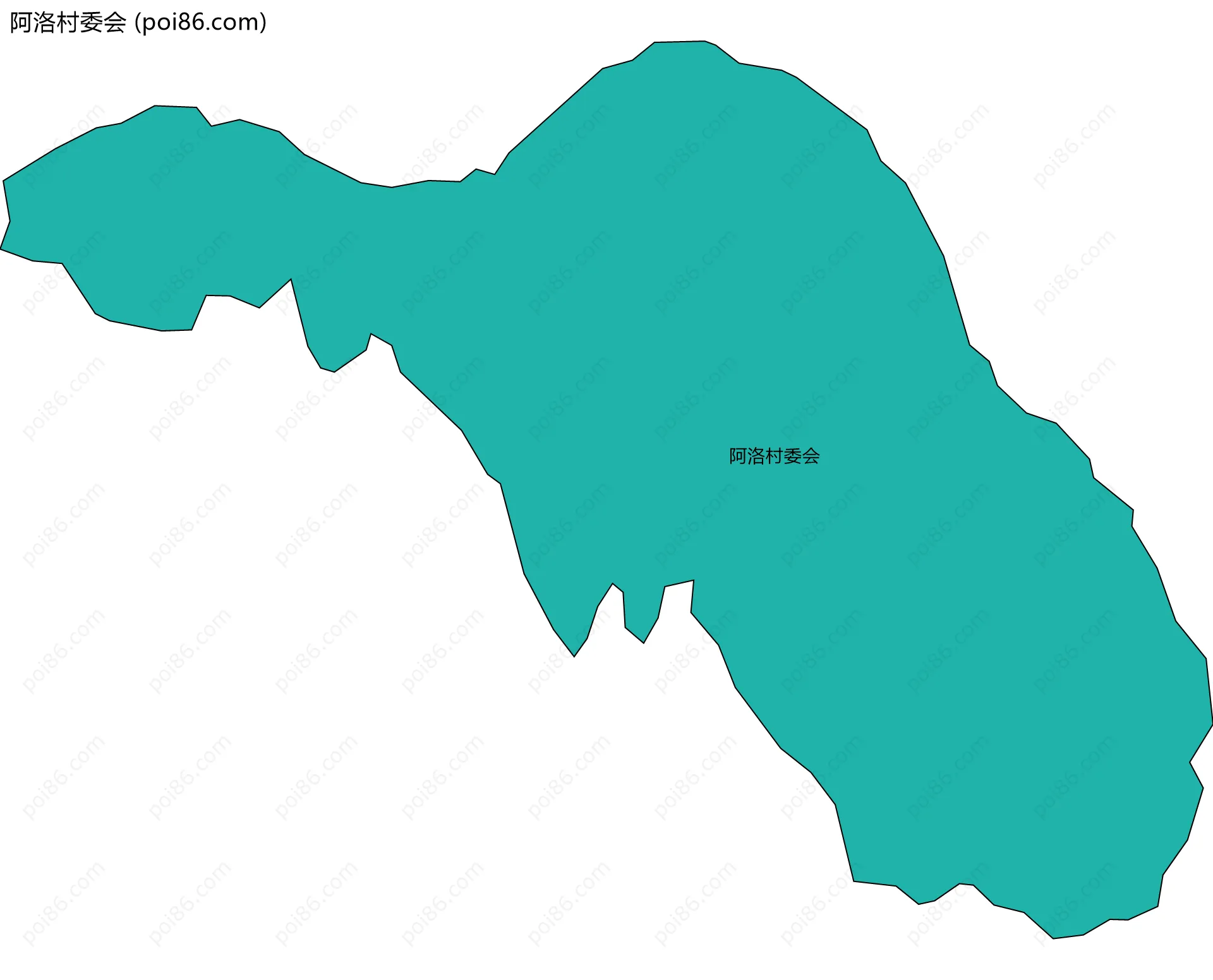 阿洛村委会边界地图