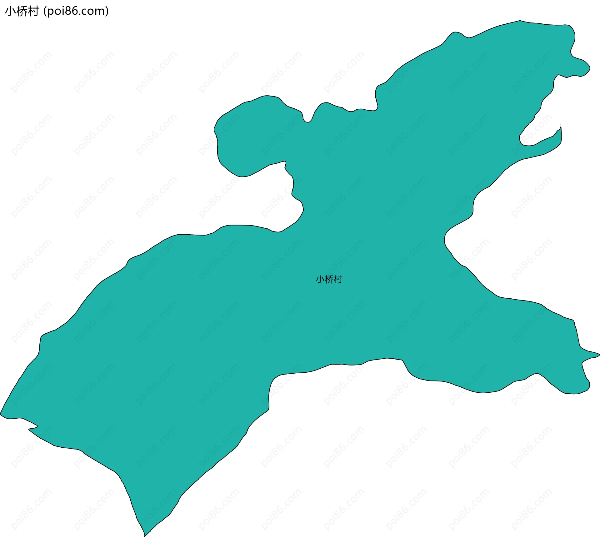 小桥村边界地图