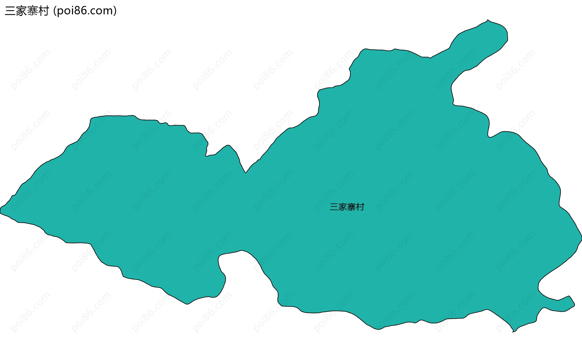 三家寨村边界地图