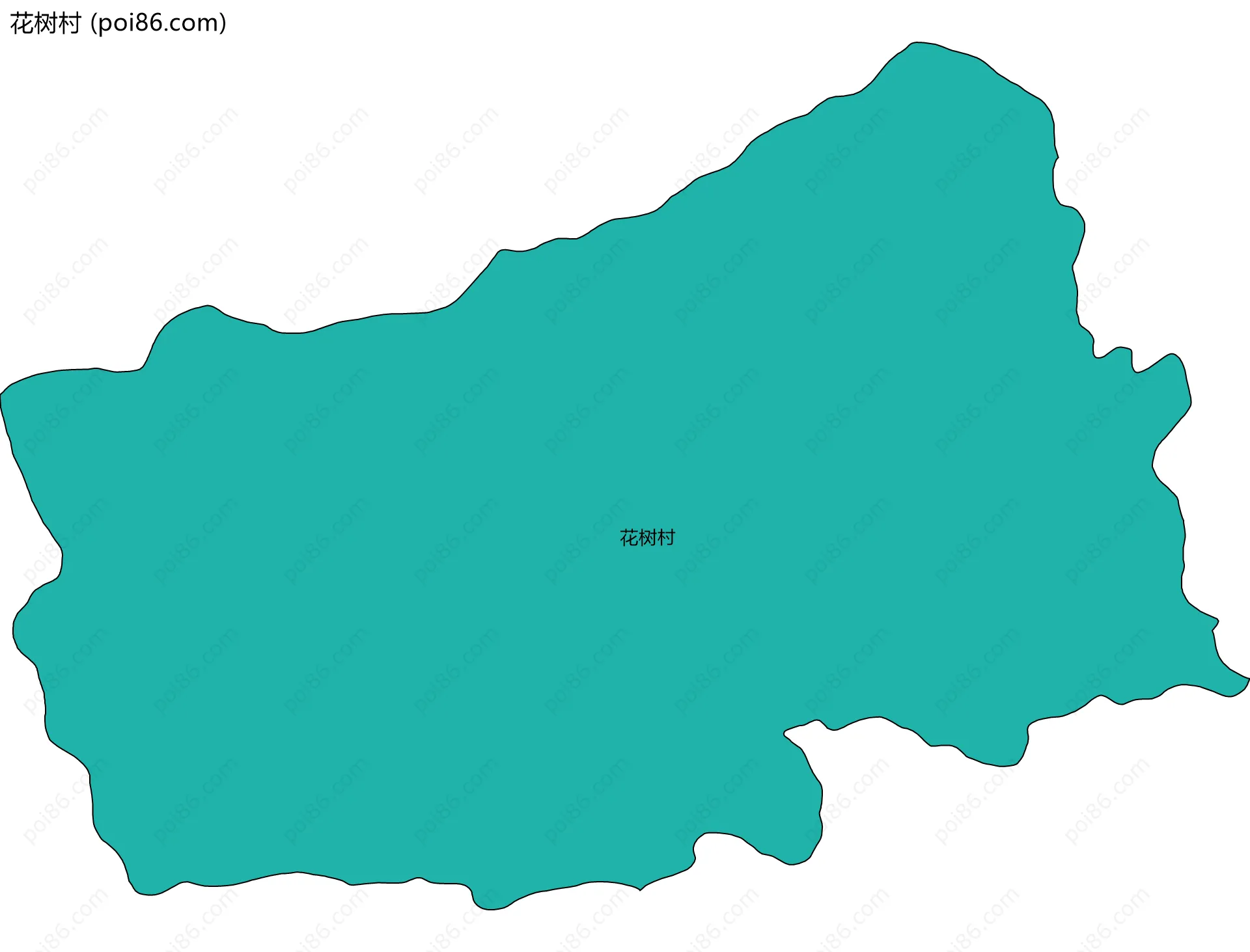 花树村边界地图