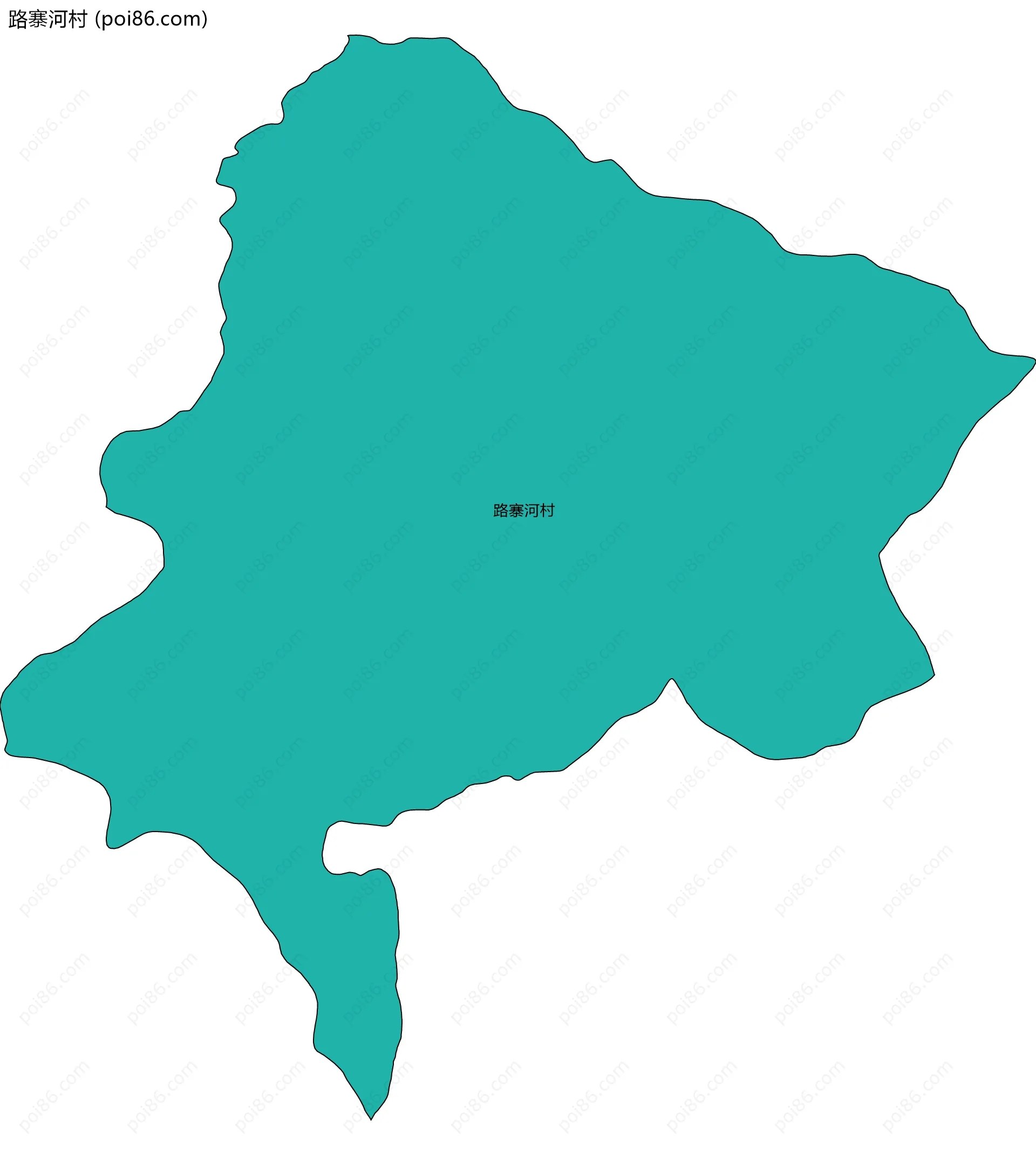 路寨河村边界地图