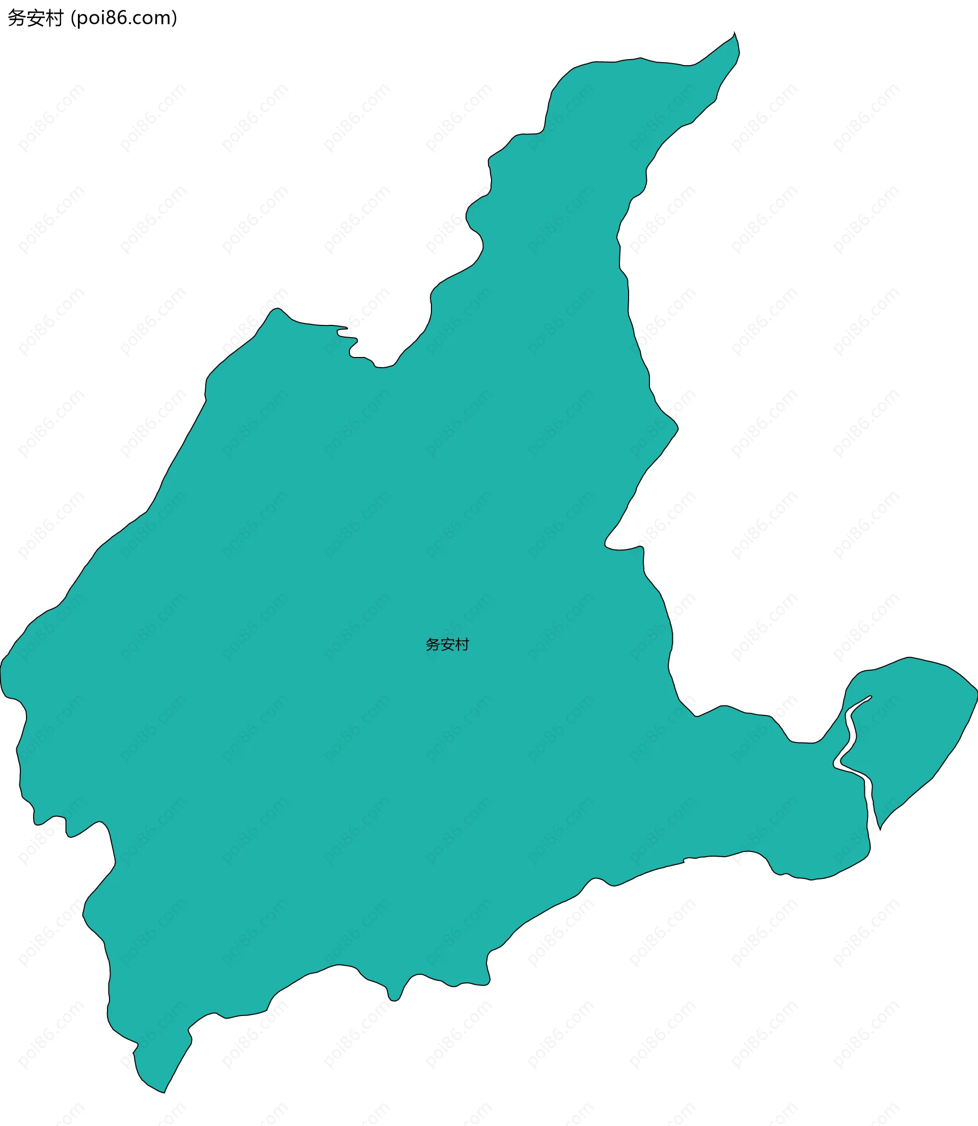 务安村边界地图