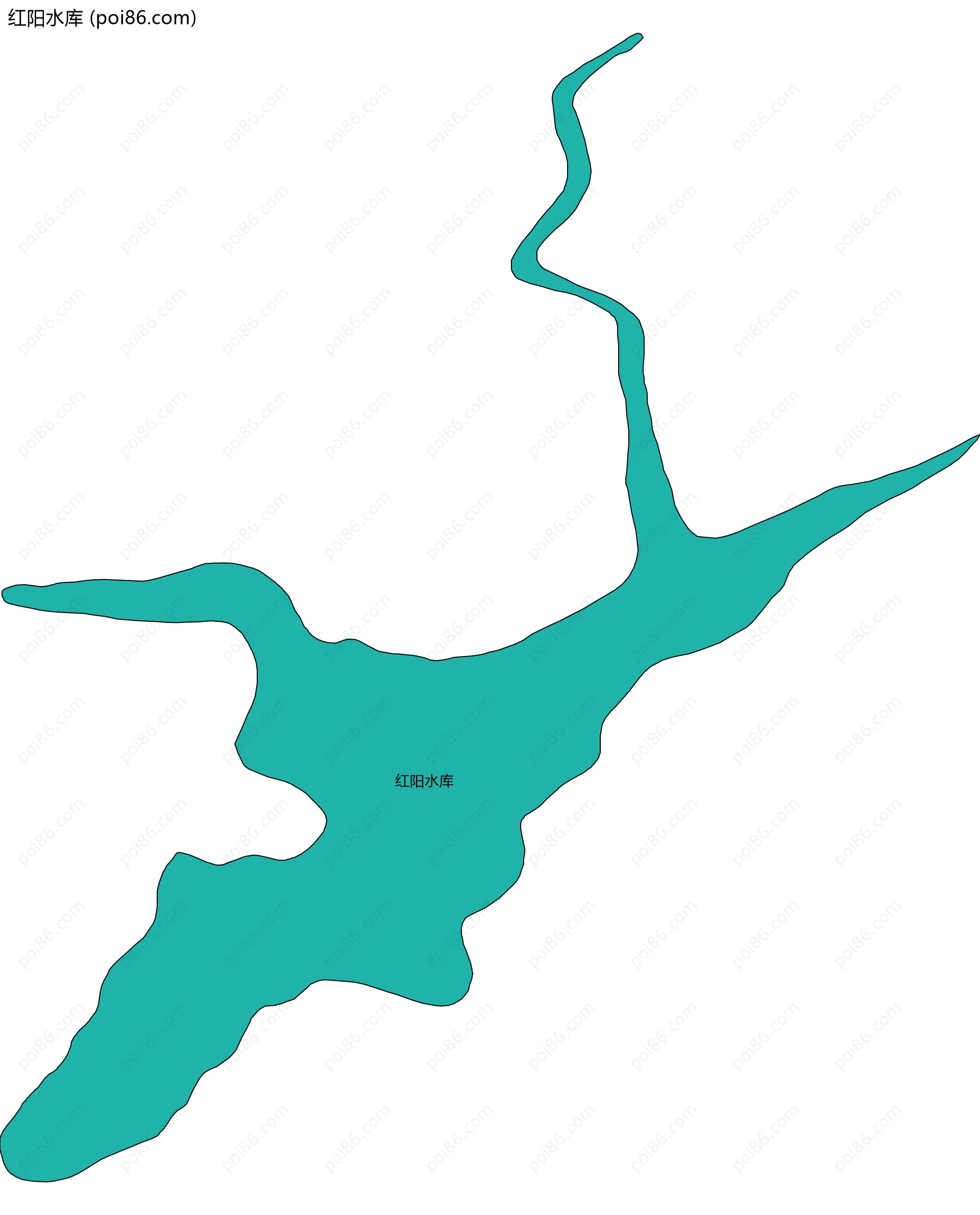 红阳水库边界地图