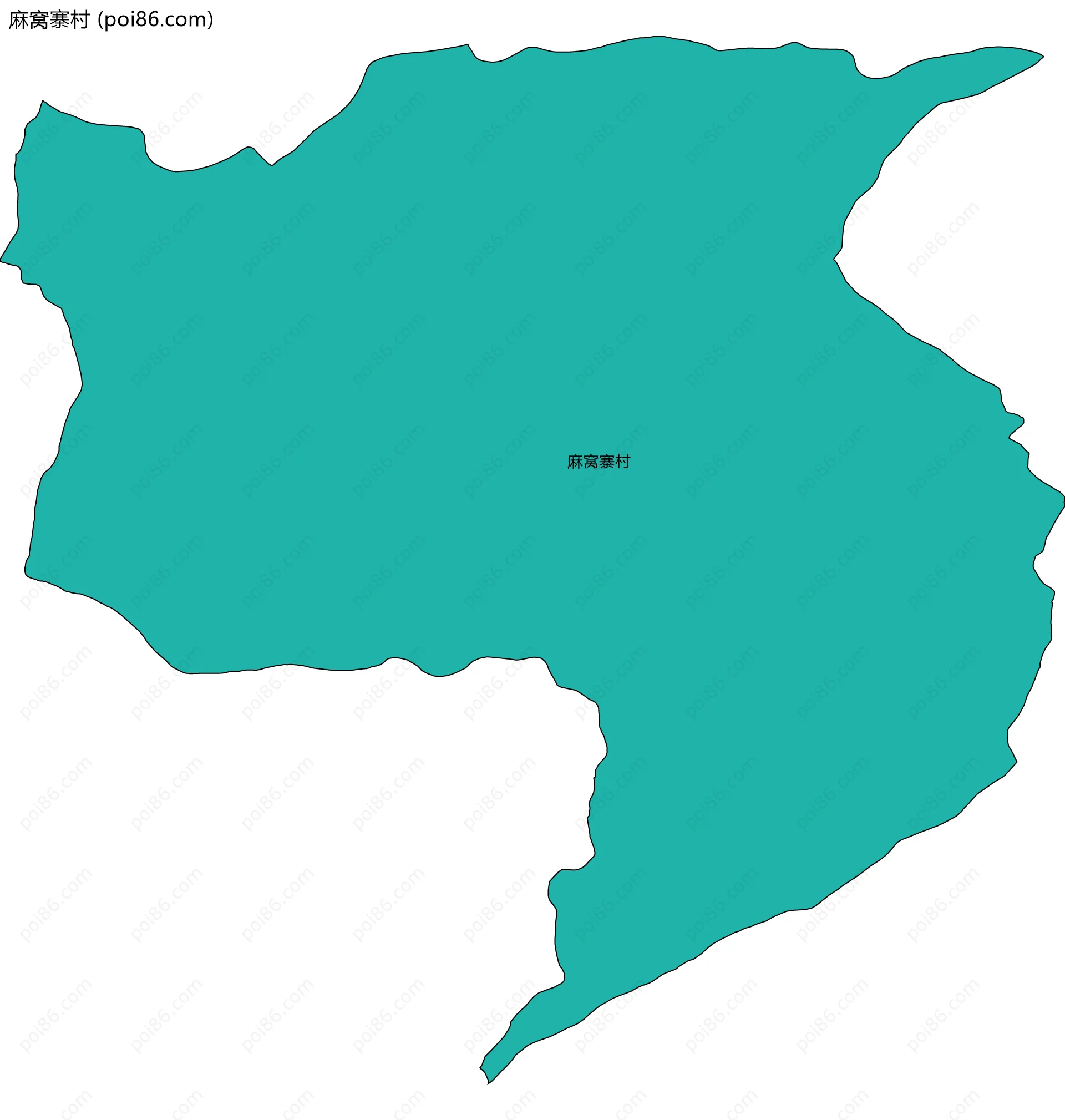 麻窝寨村边界地图