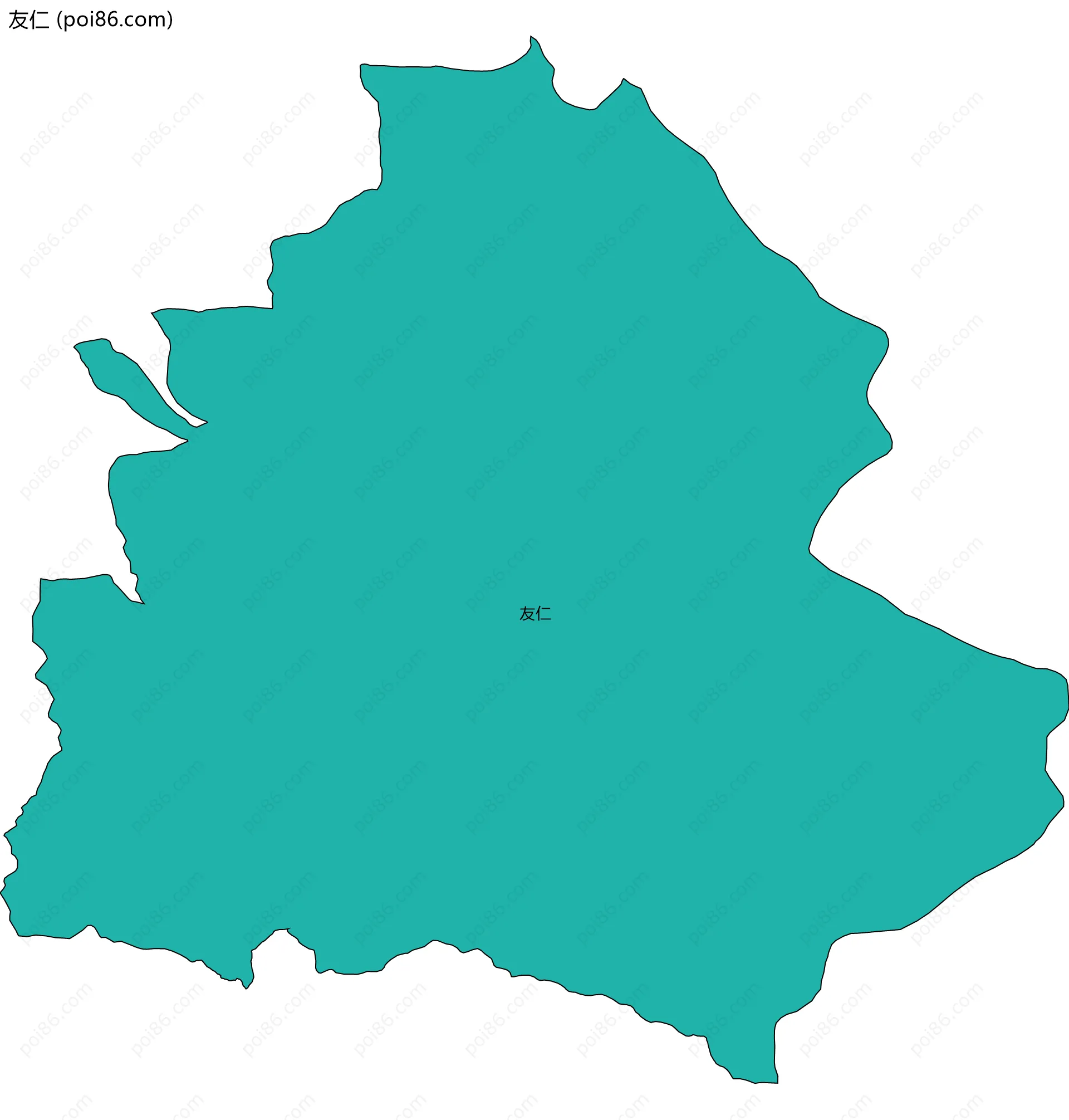 友仁边界地图