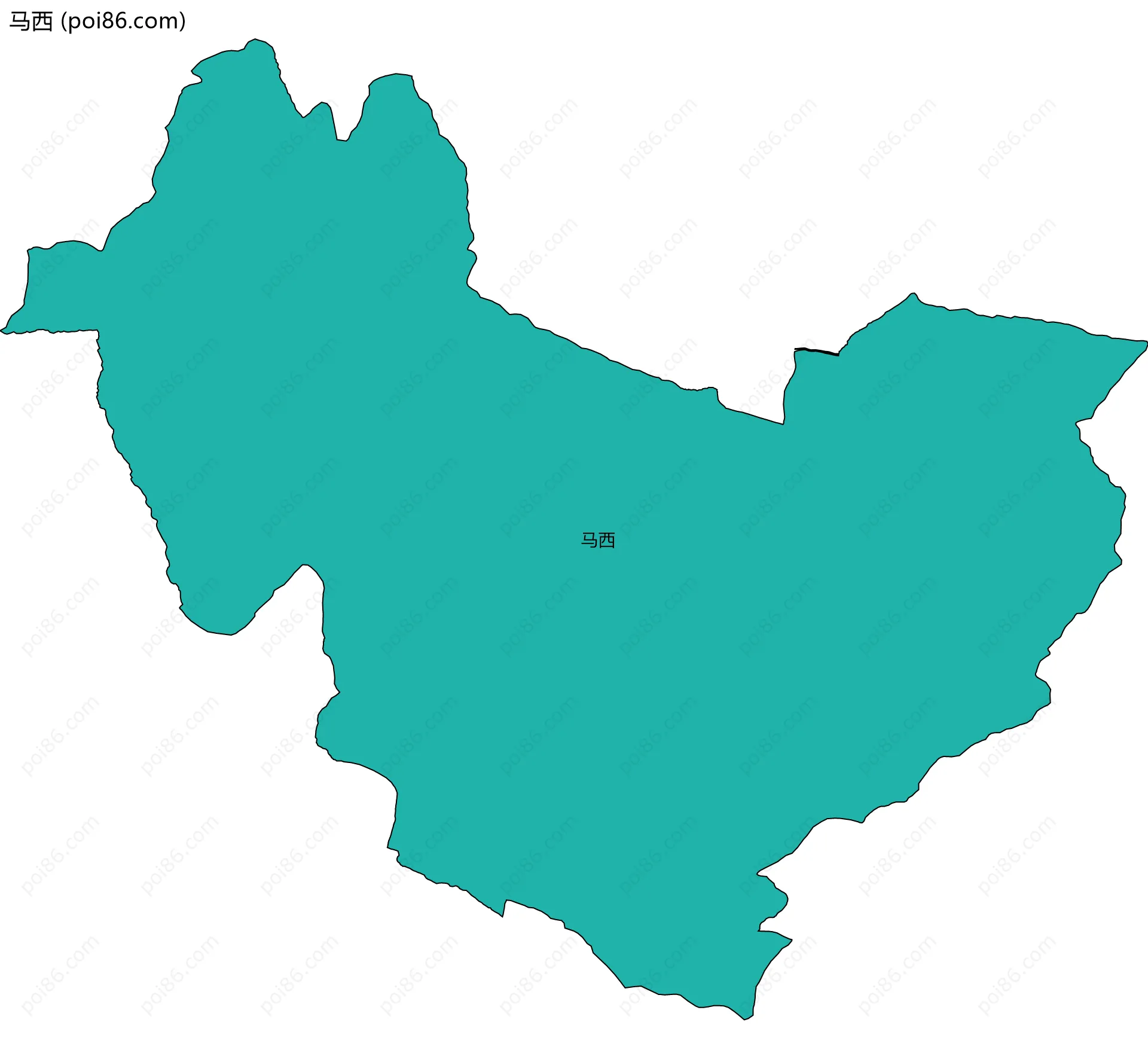 马西边界地图