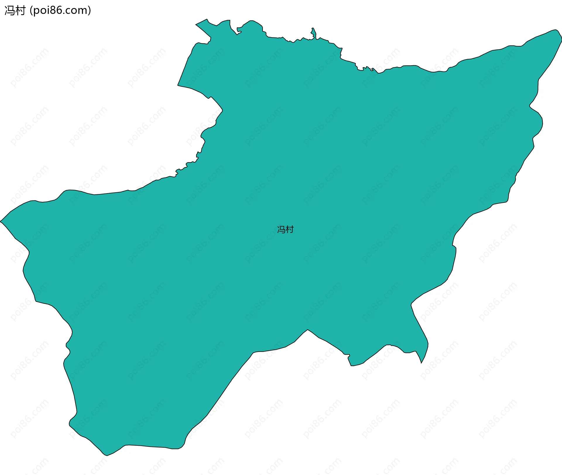 冯村边界地图