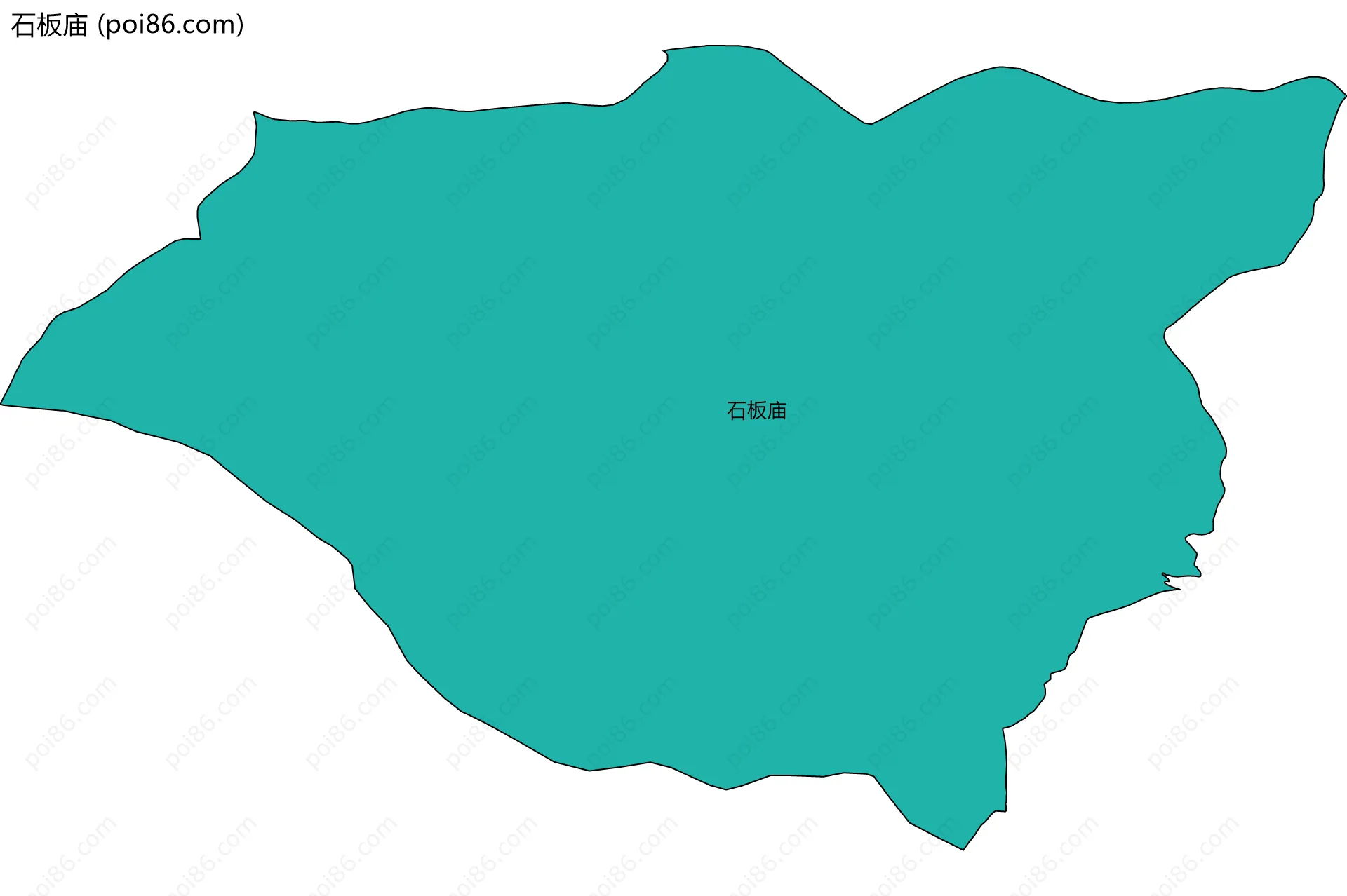 石板庙边界地图