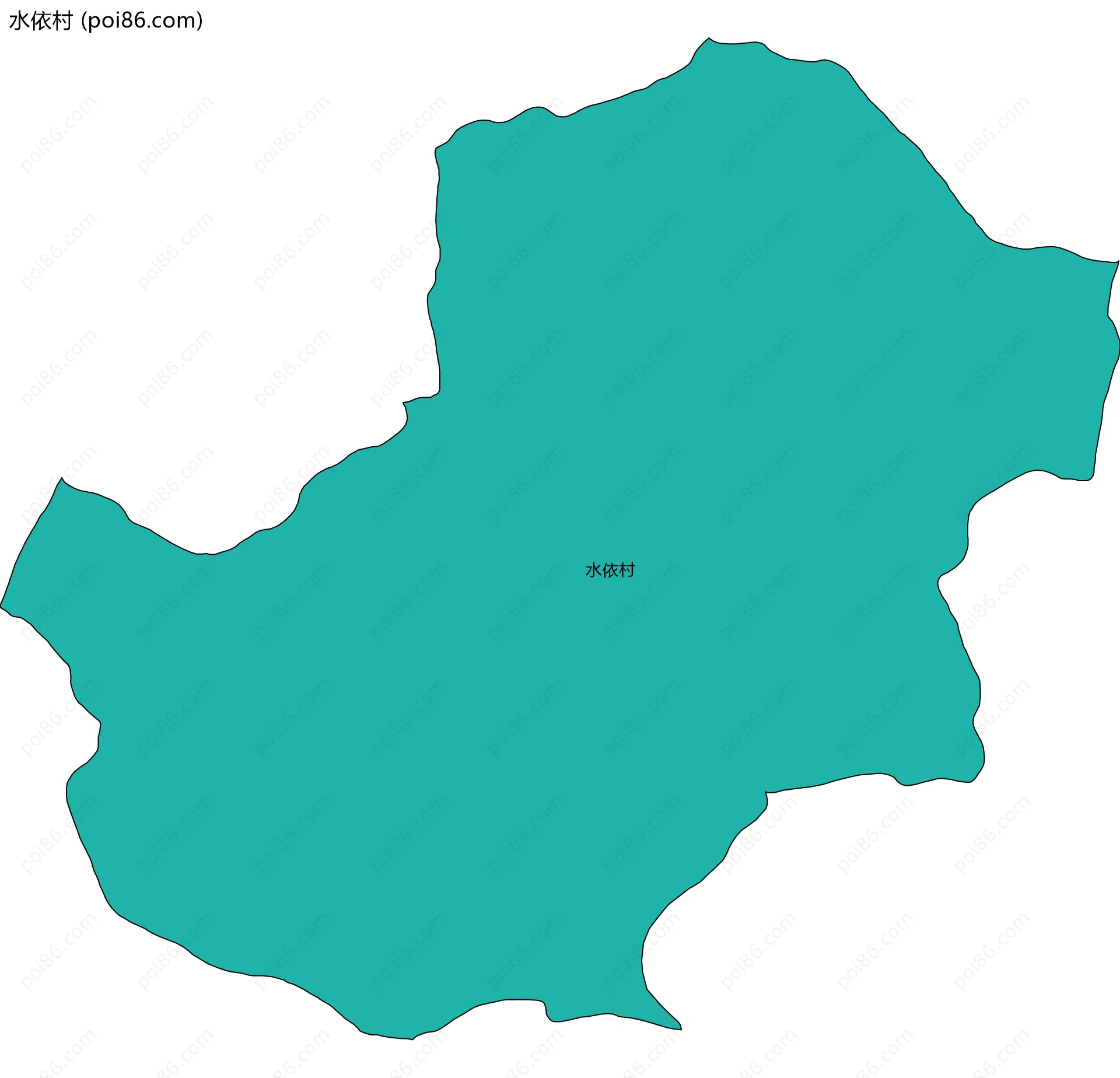 水依村边界地图