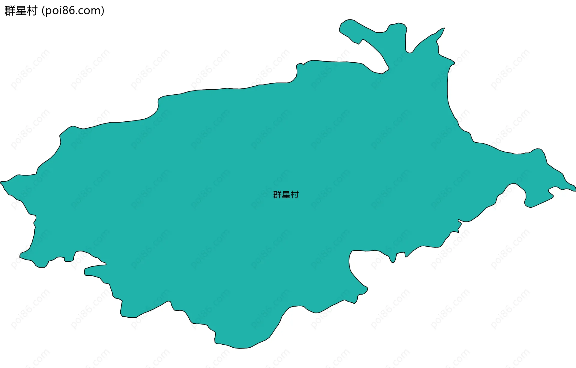 群星村边界地图