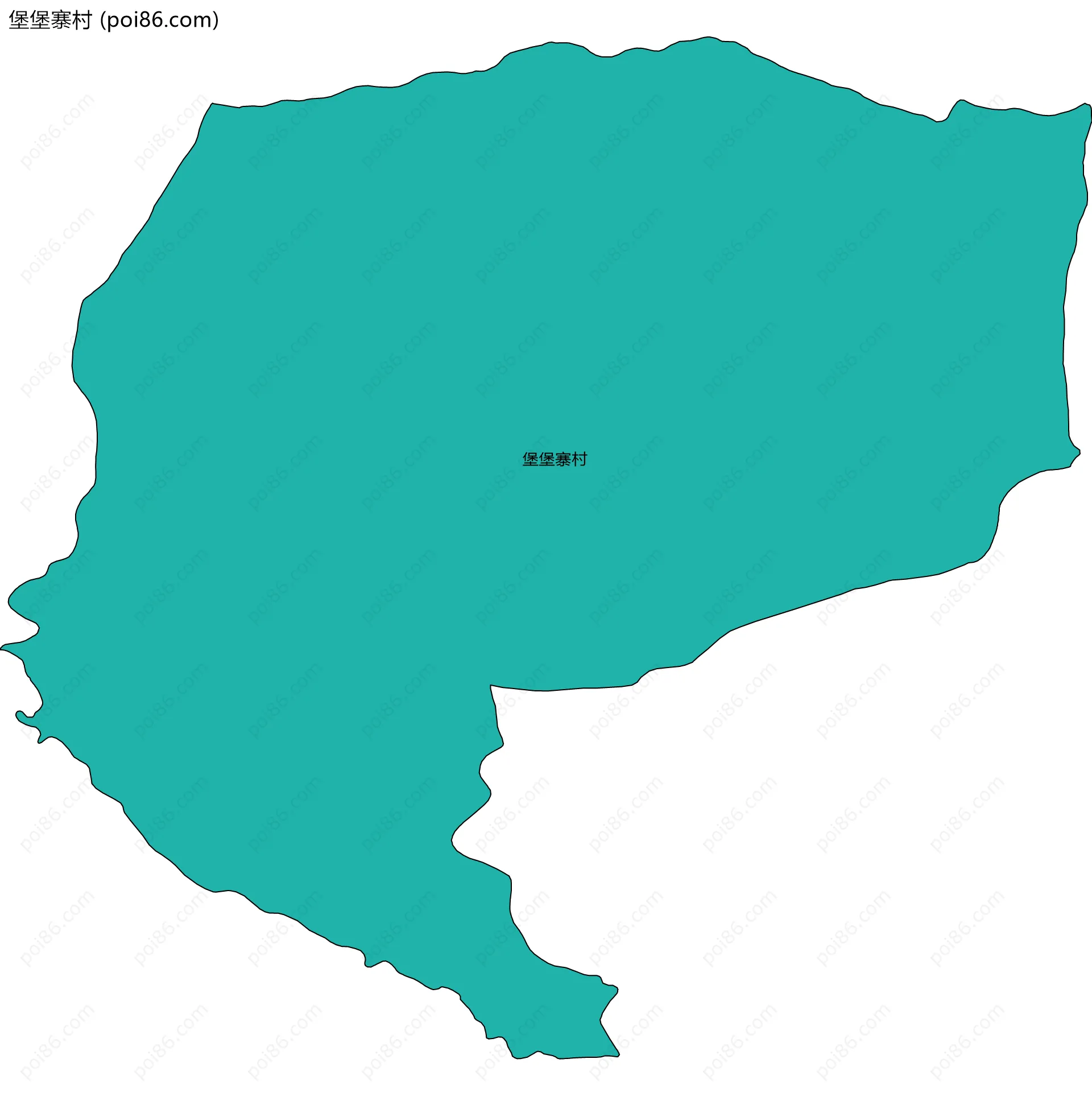 堡堡寨村边界地图