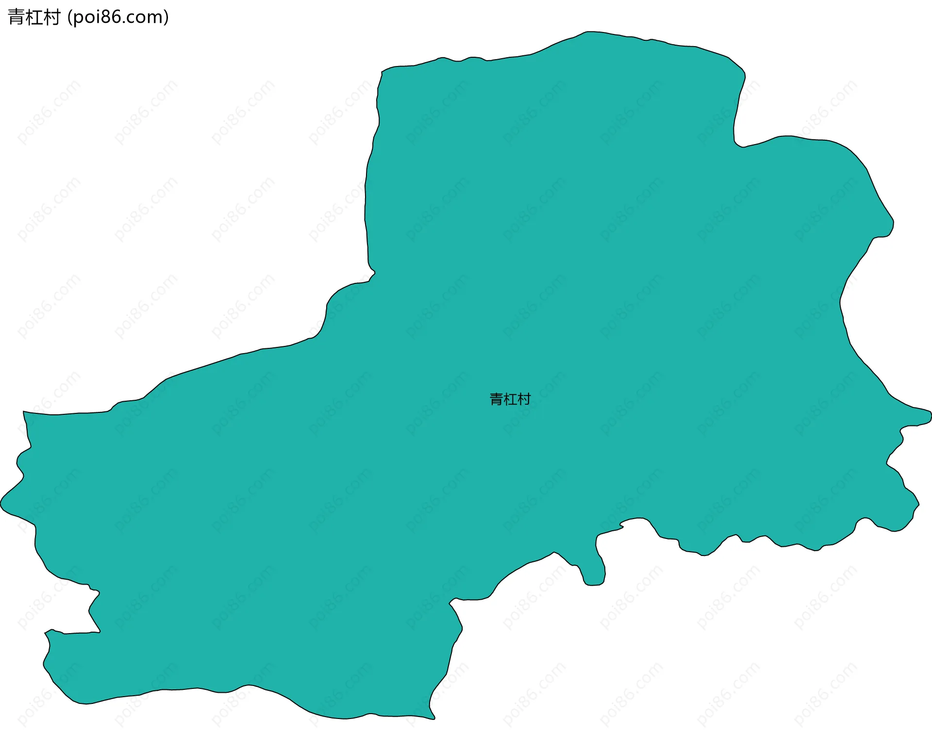 青杠村边界地图