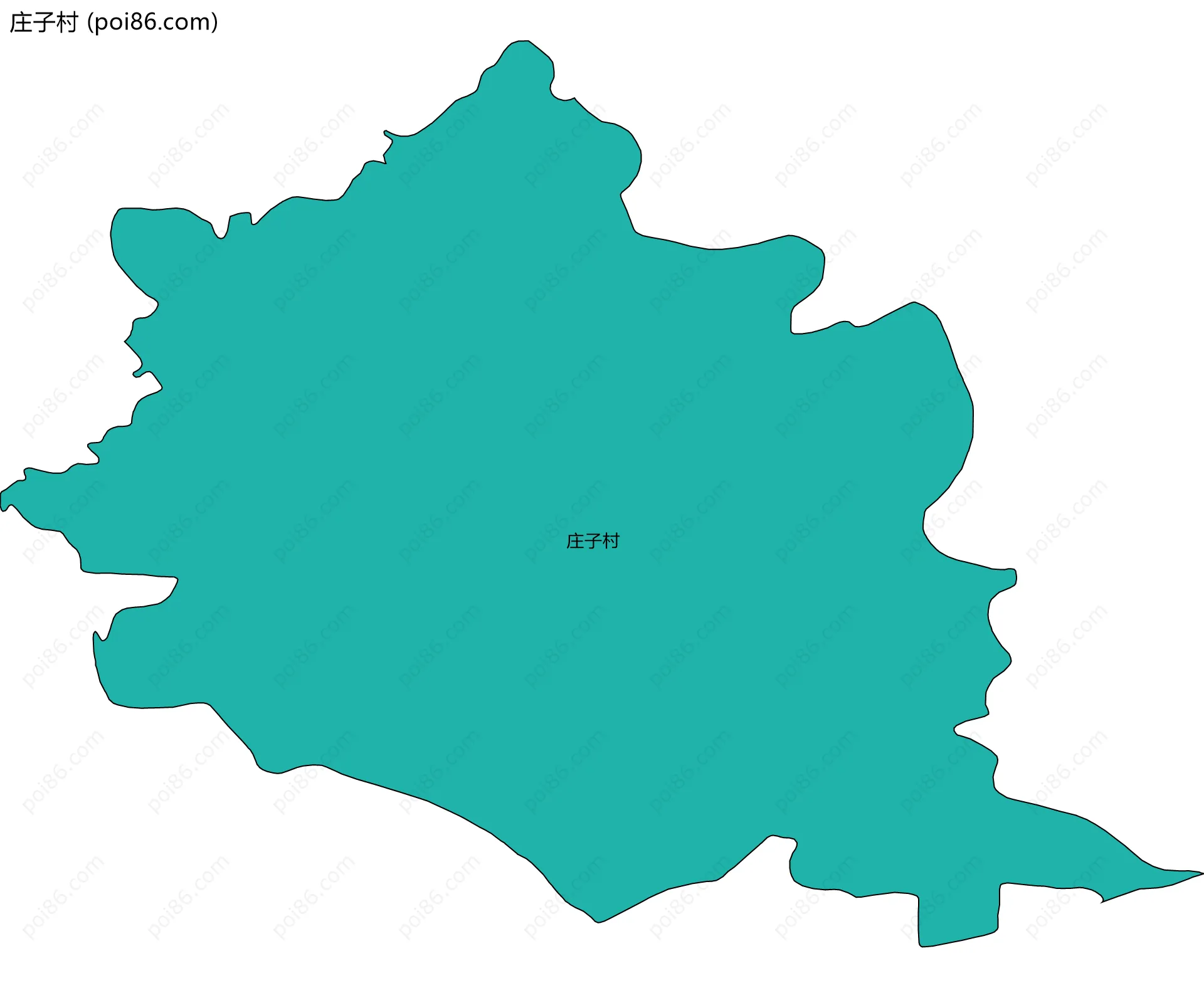 庄子村边界地图